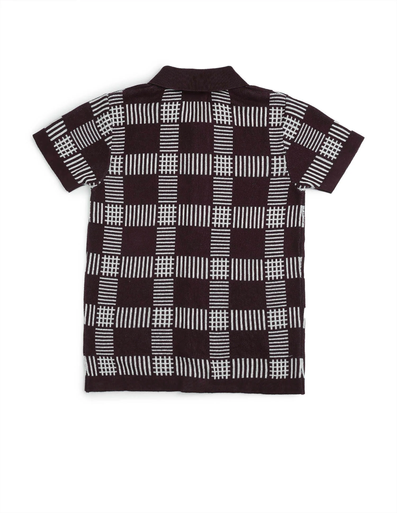 Boys Textured Regular Fit Polo Shirt - Image 8