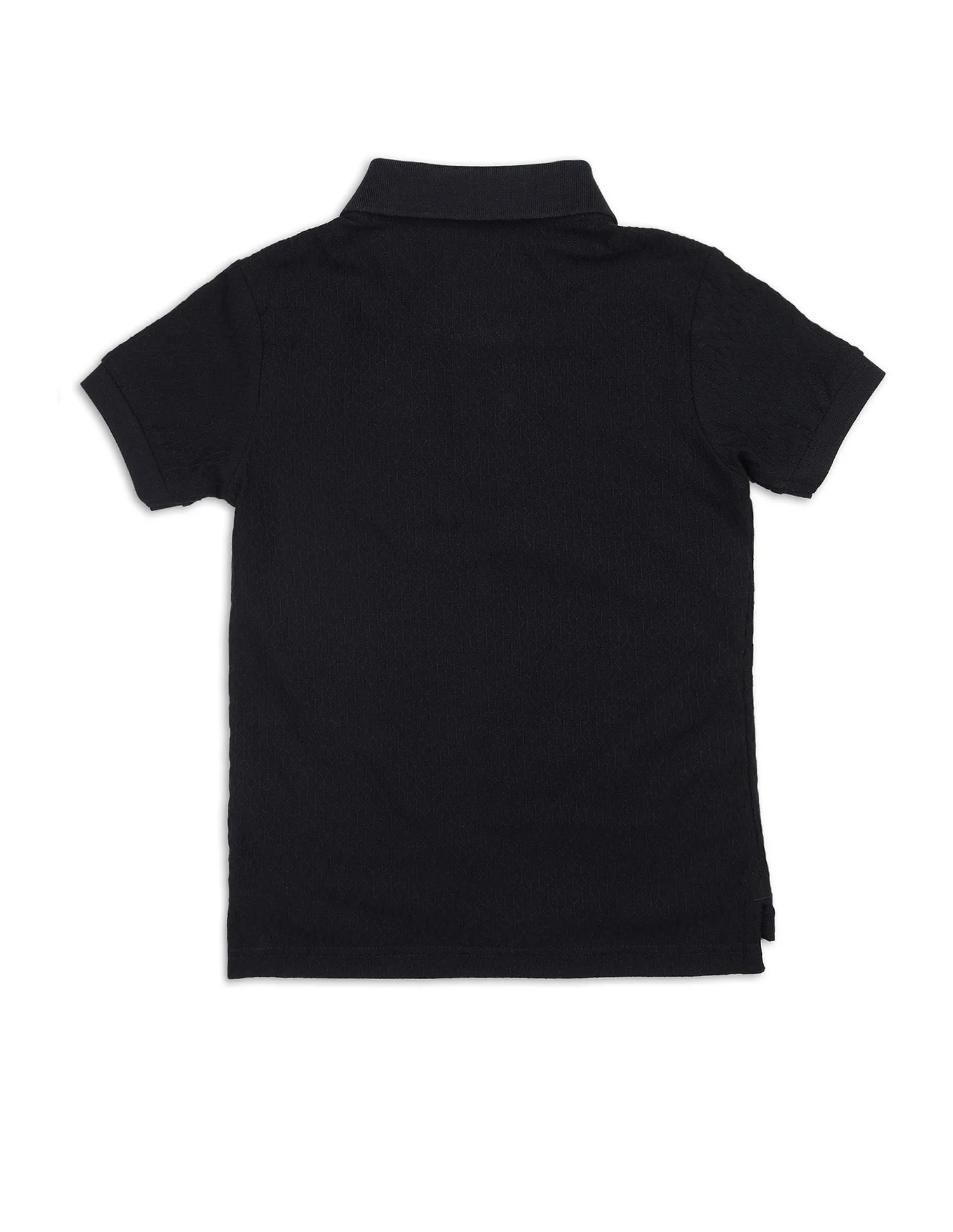 Boys Textured Regular Fit Polo Shirt - Image 8