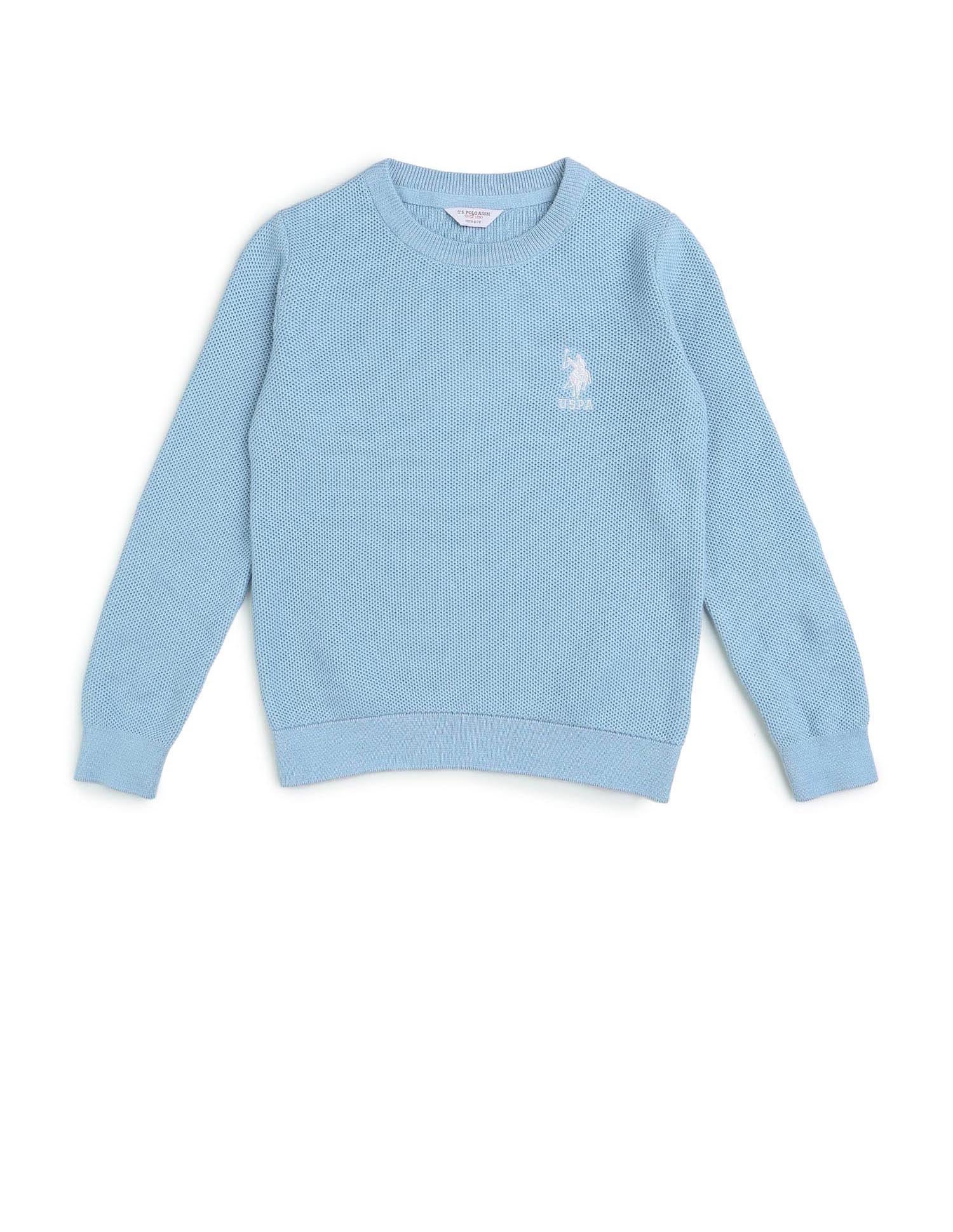 Boys Textured Regular Fit Sweater - Image 7