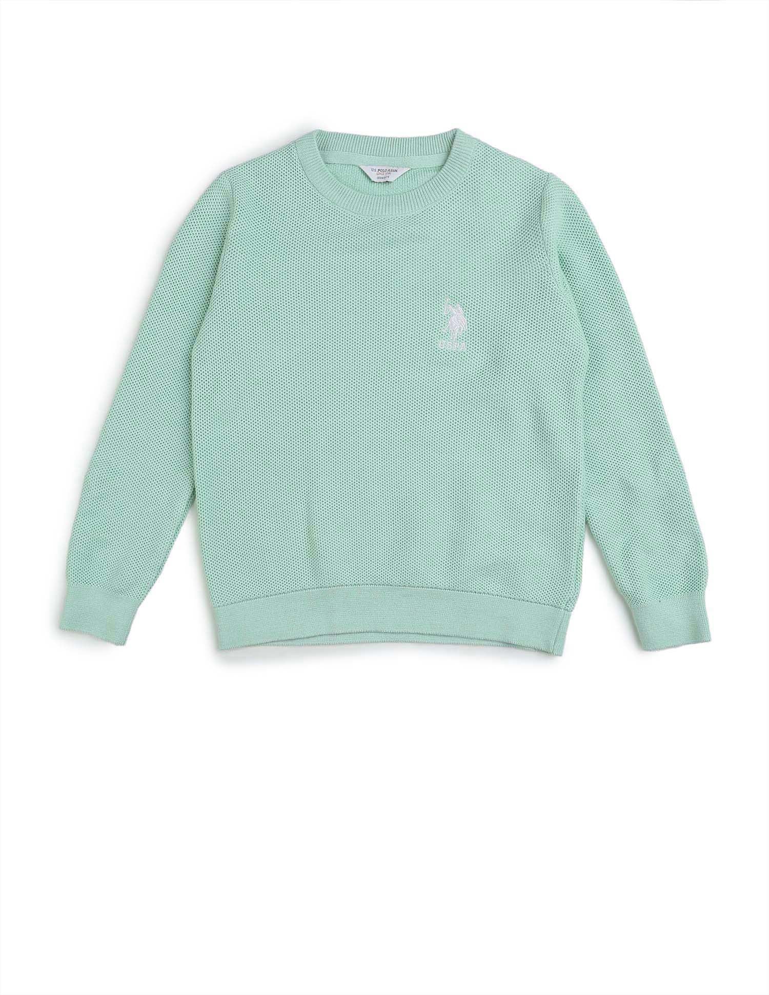 Boys Textured Regular Fit Sweater - Image 7