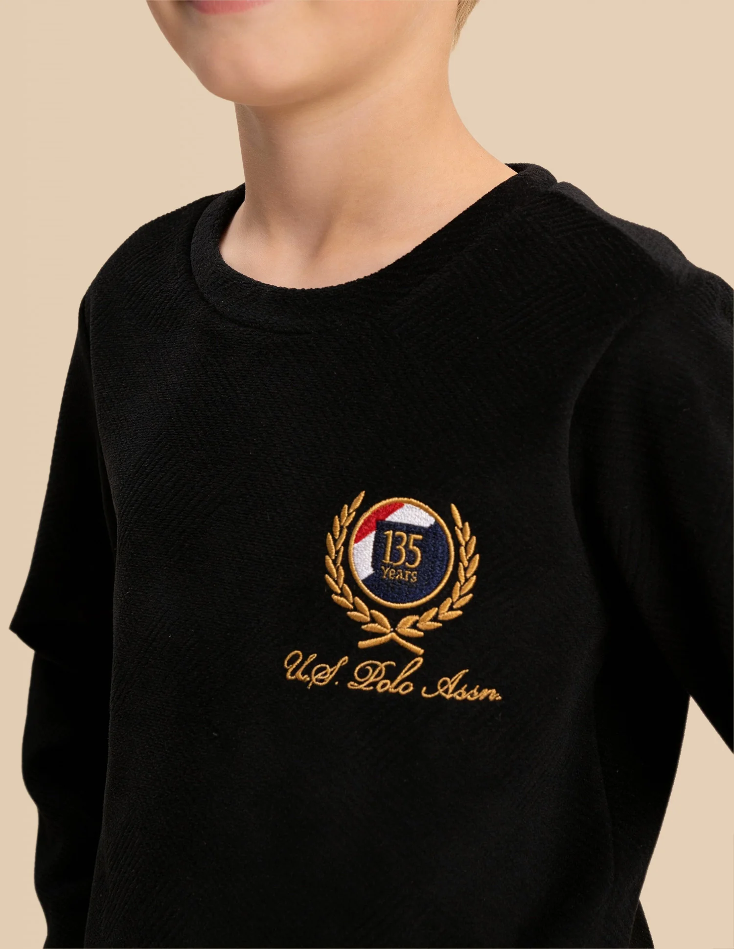 Boys Textured Regular Fit Sweatshirt - Image 6