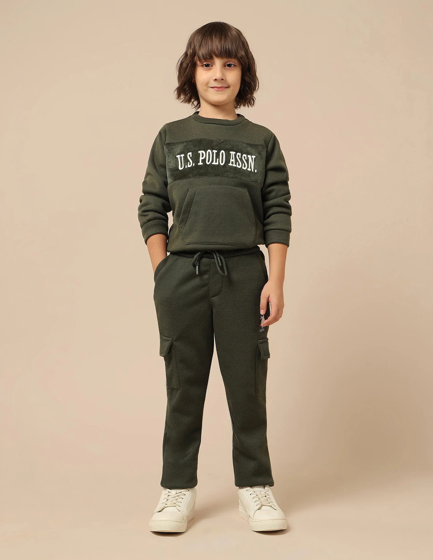 Boys Textured Regular Fit Track Pants - Image 3
