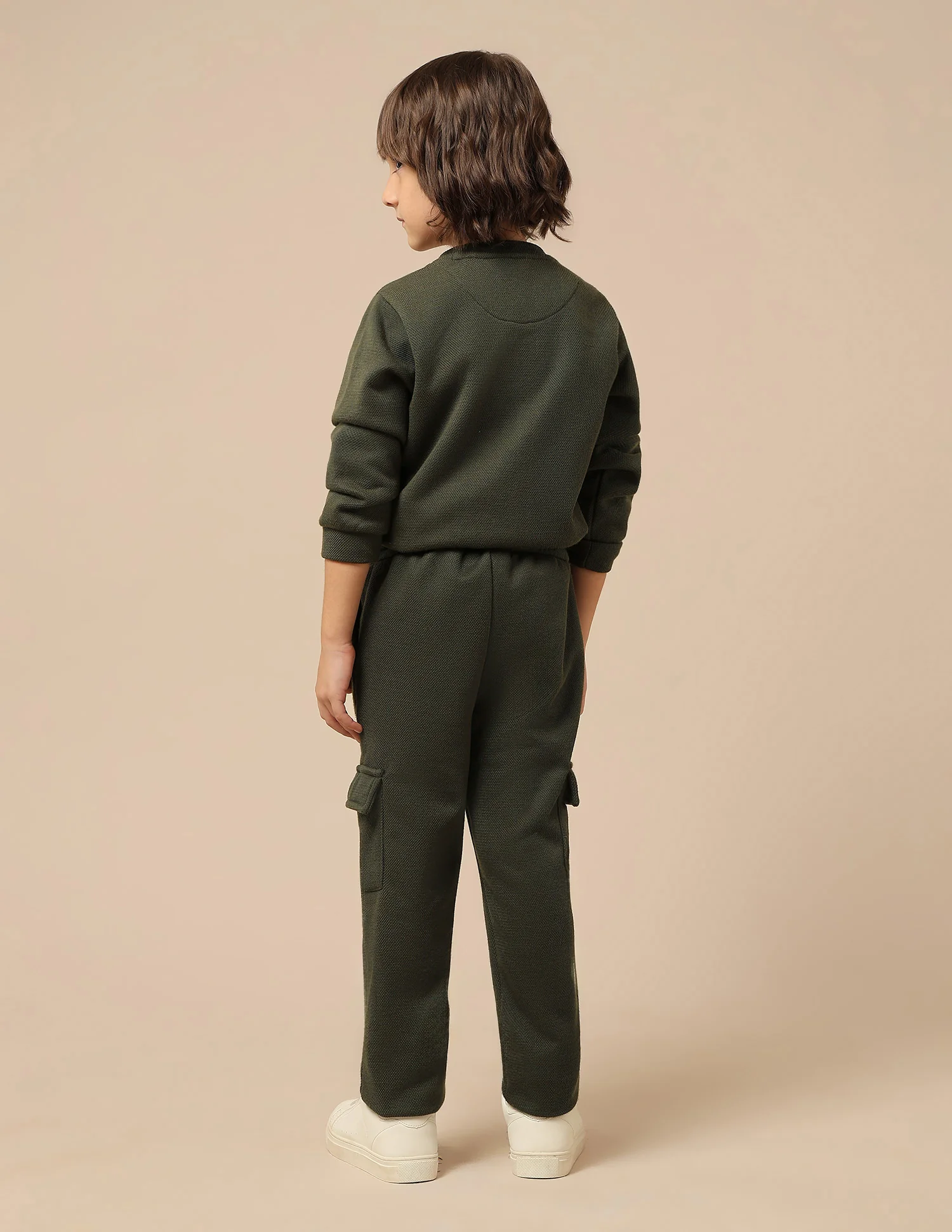 Boys Textured Regular Fit Track Pants - Image 5
