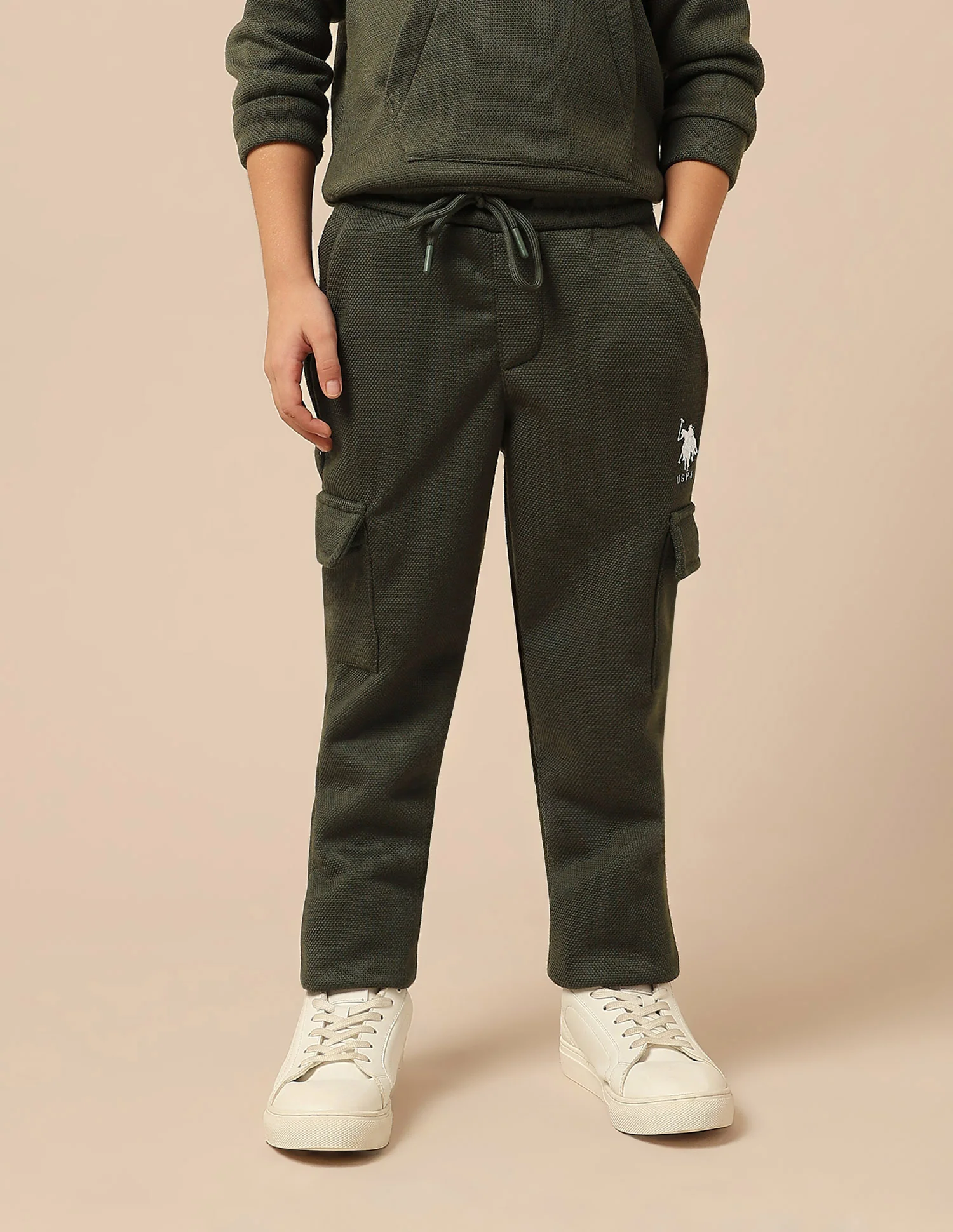 Boys Textured Regular Fit Track Pants - Image 6