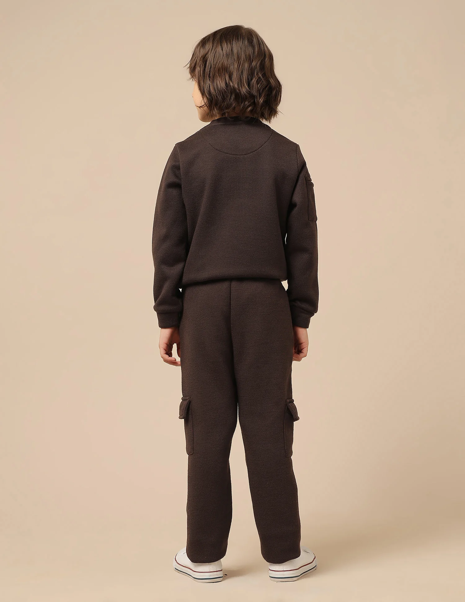 Boys Textured Regular Fit Track Pants - Image 5