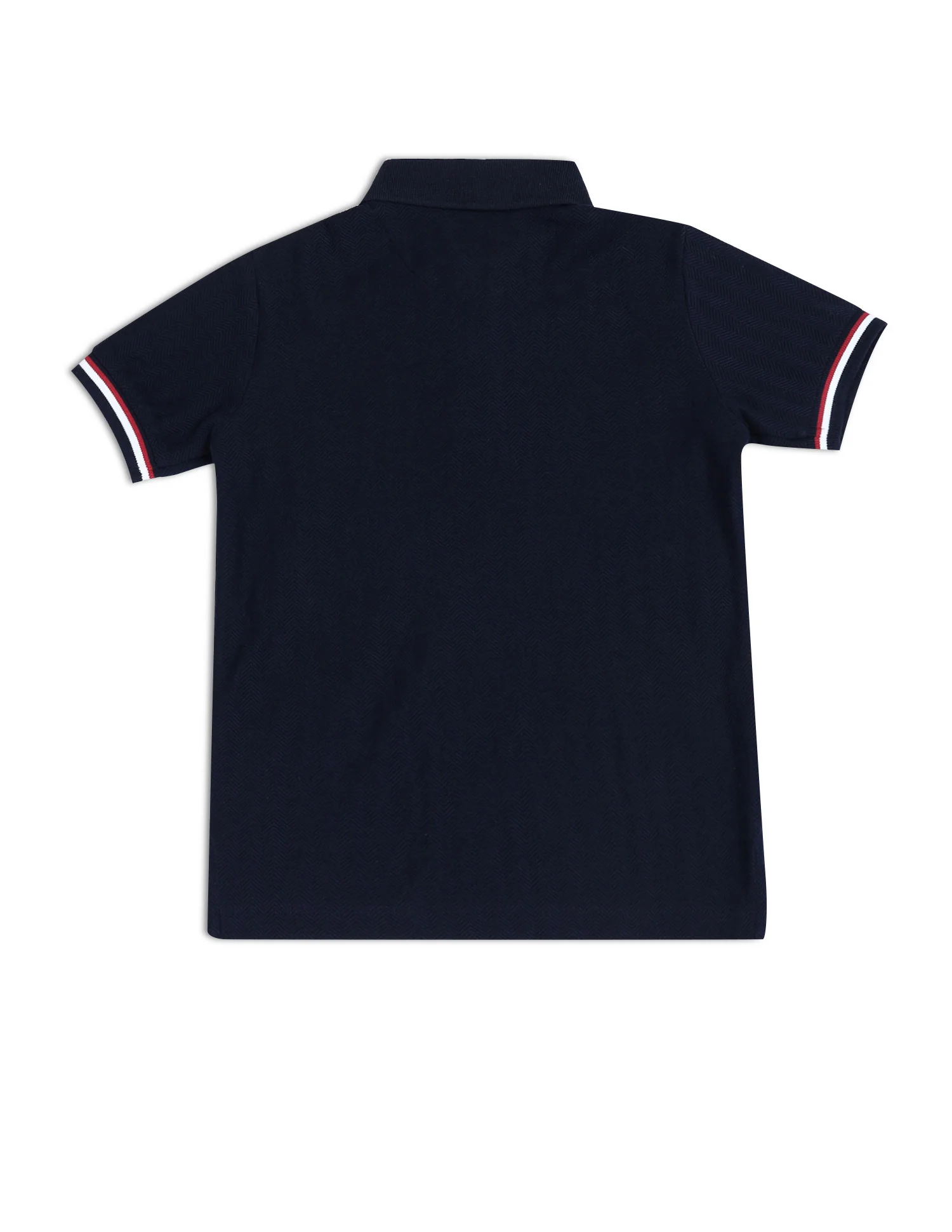 Boys Textured Slim Fit Polo Shirt - Image 6