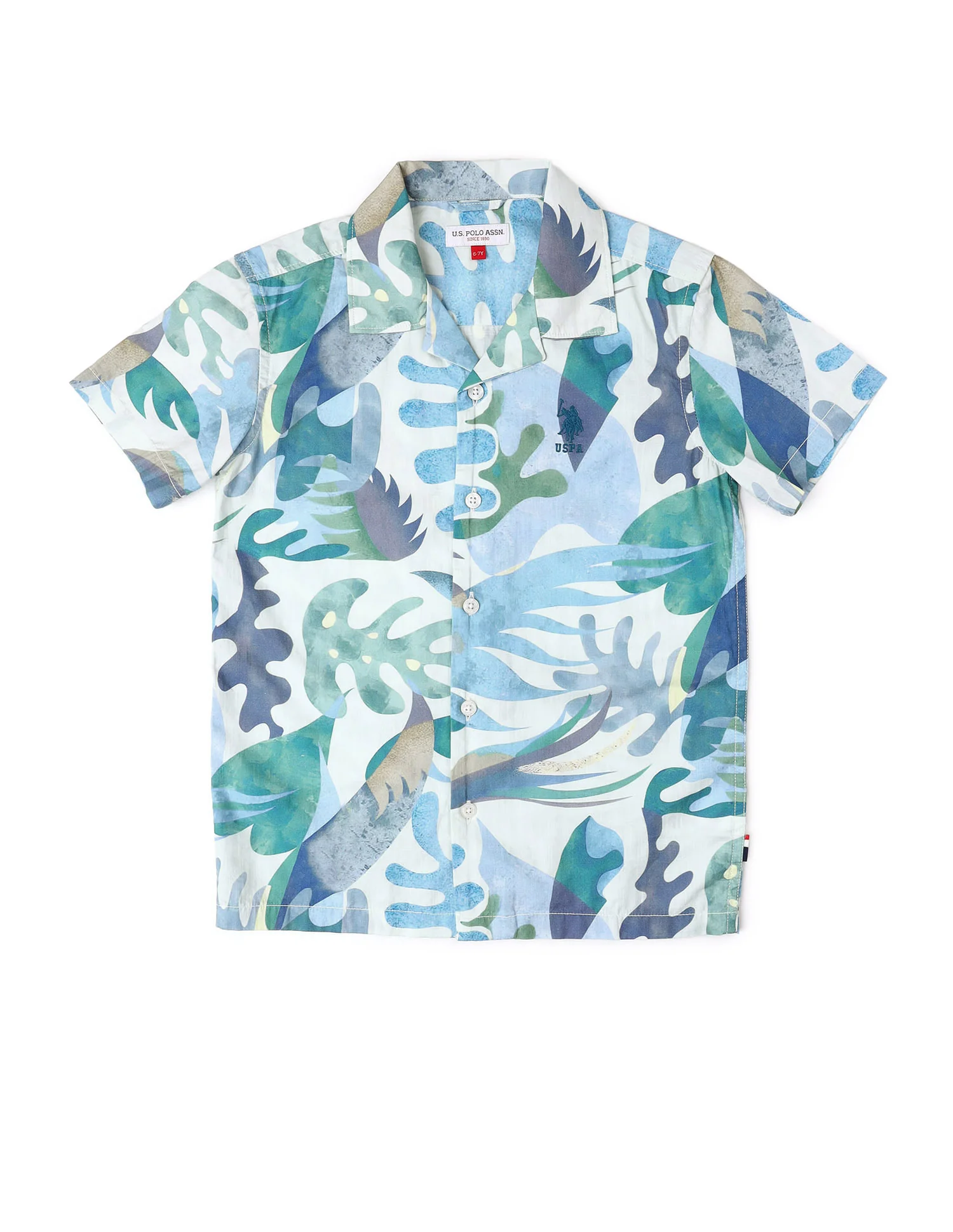 Boys Tropical Printed Pure Cotton Shirt - Image 7