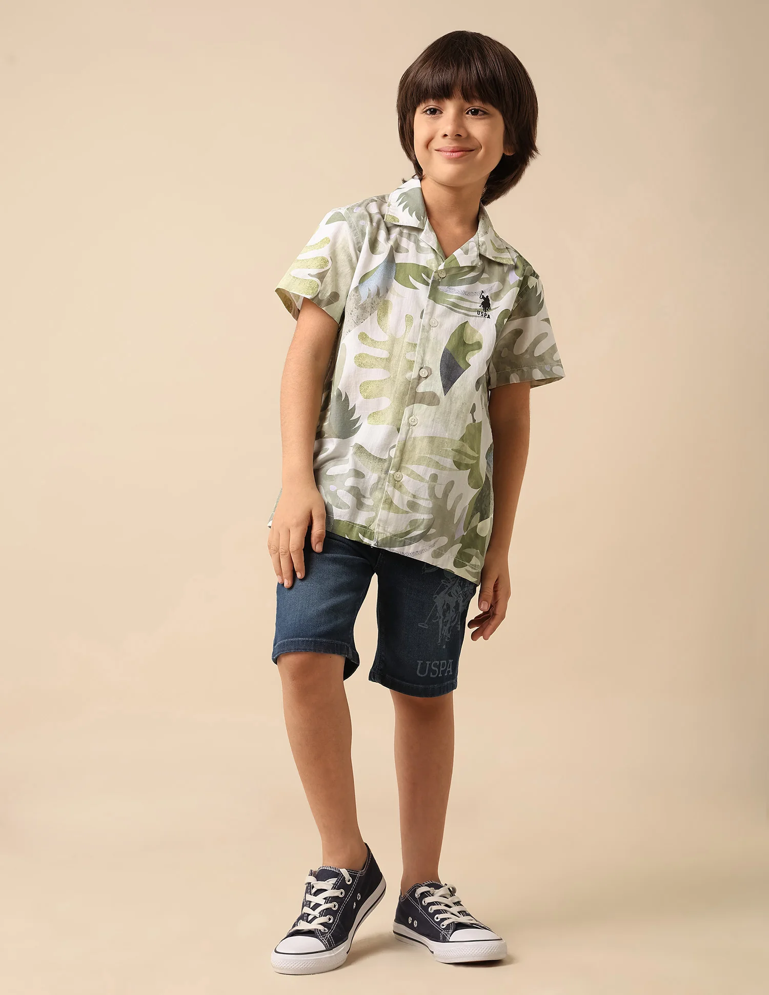 Boys Tropical Printed Pure Cotton Shirt - Image 3