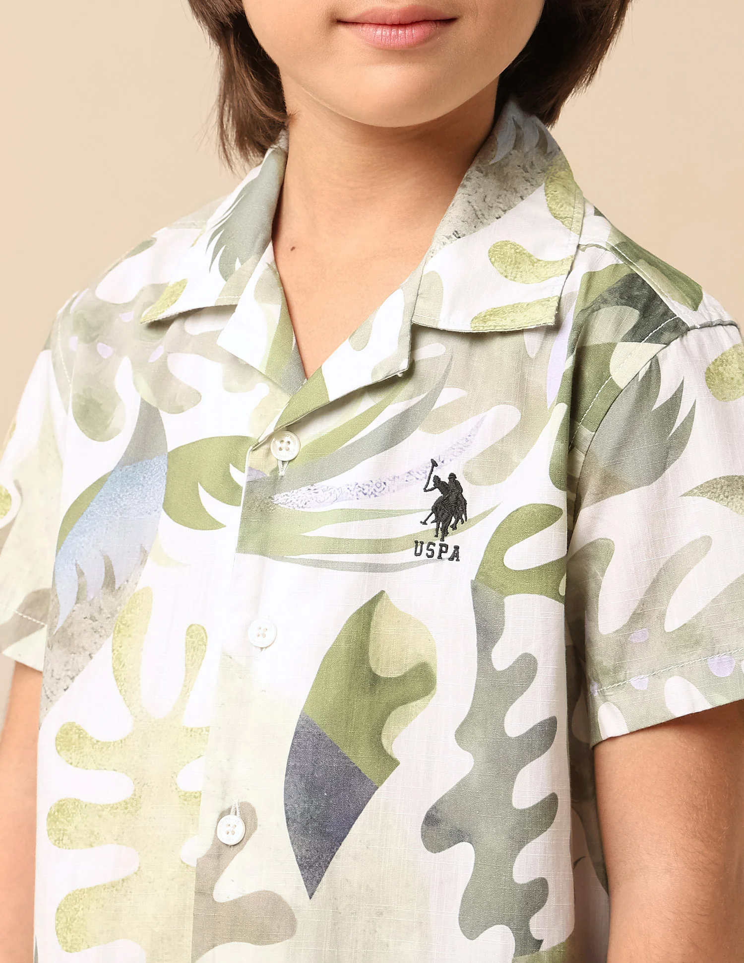 Boys Tropical Printed Pure Cotton Shirt - Image 6