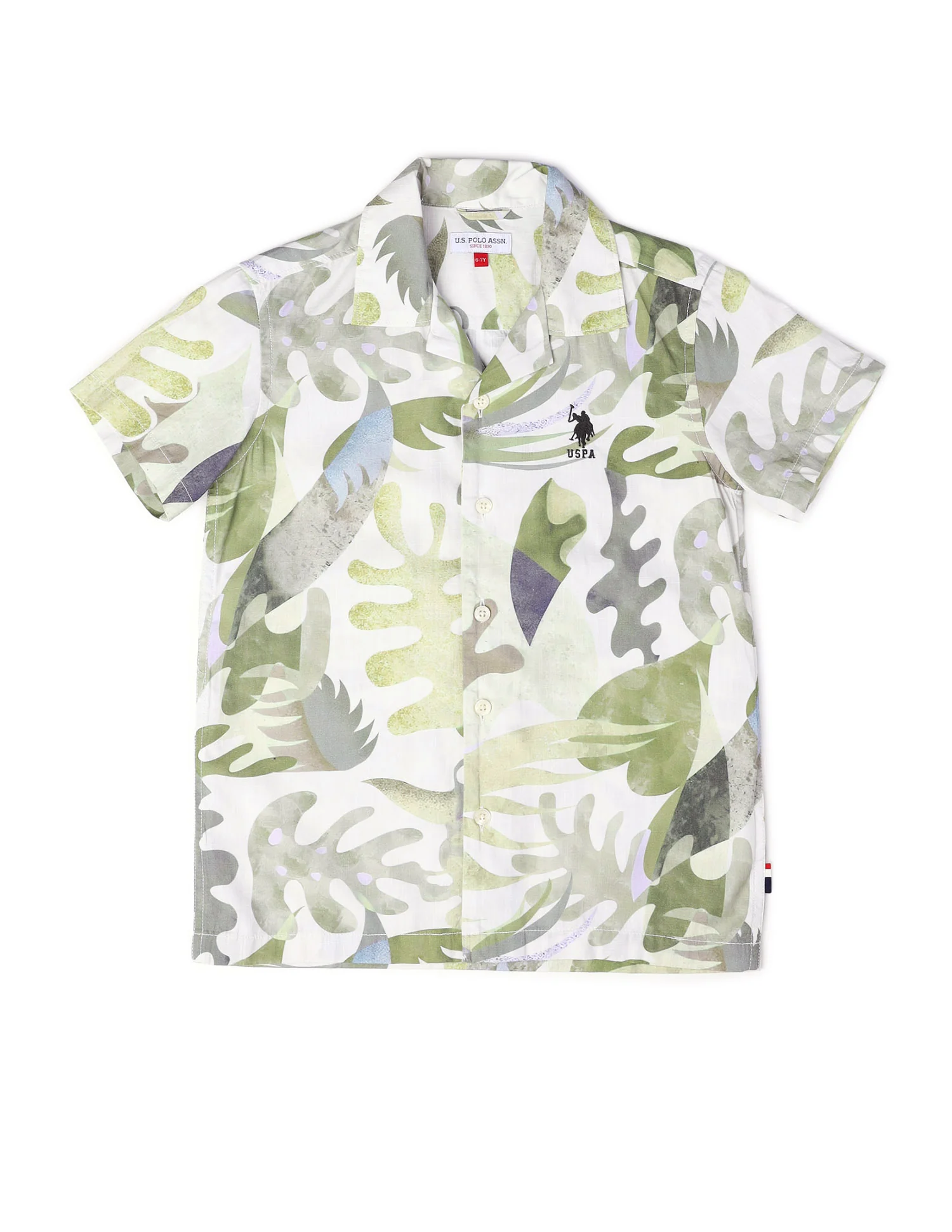 Boys Tropical Printed Pure Cotton Shirt - Image 7