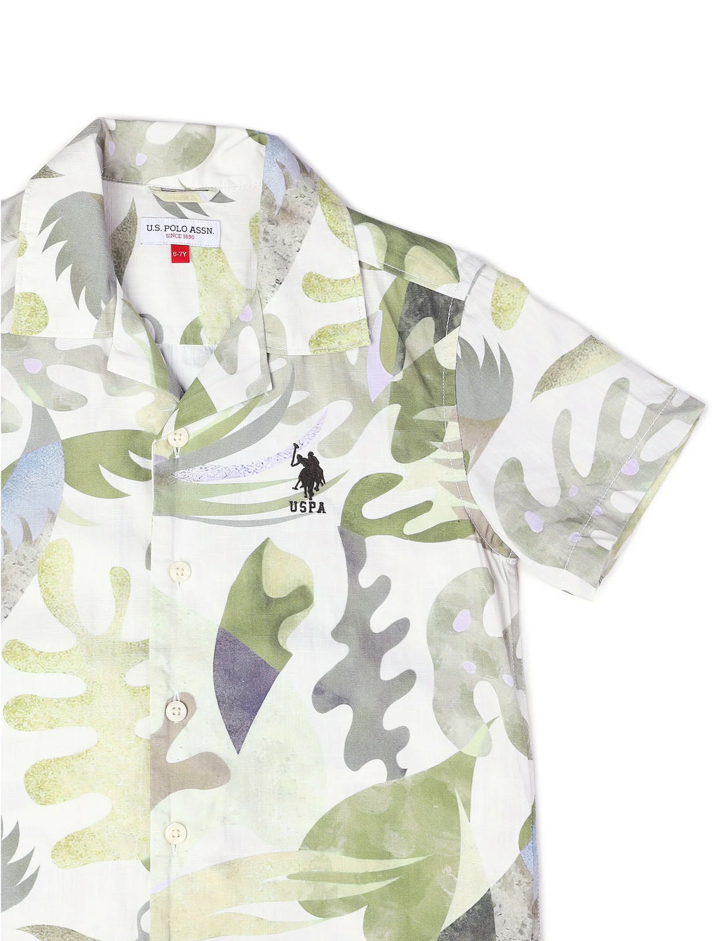 Boys Tropical Printed Pure Cotton Shirt - Image 9