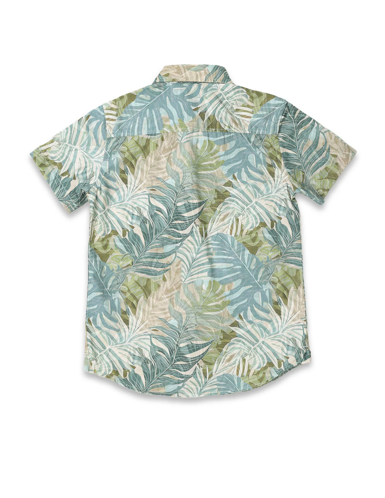 Boys Tropical Printed Regular Fit Shirt - Image 7