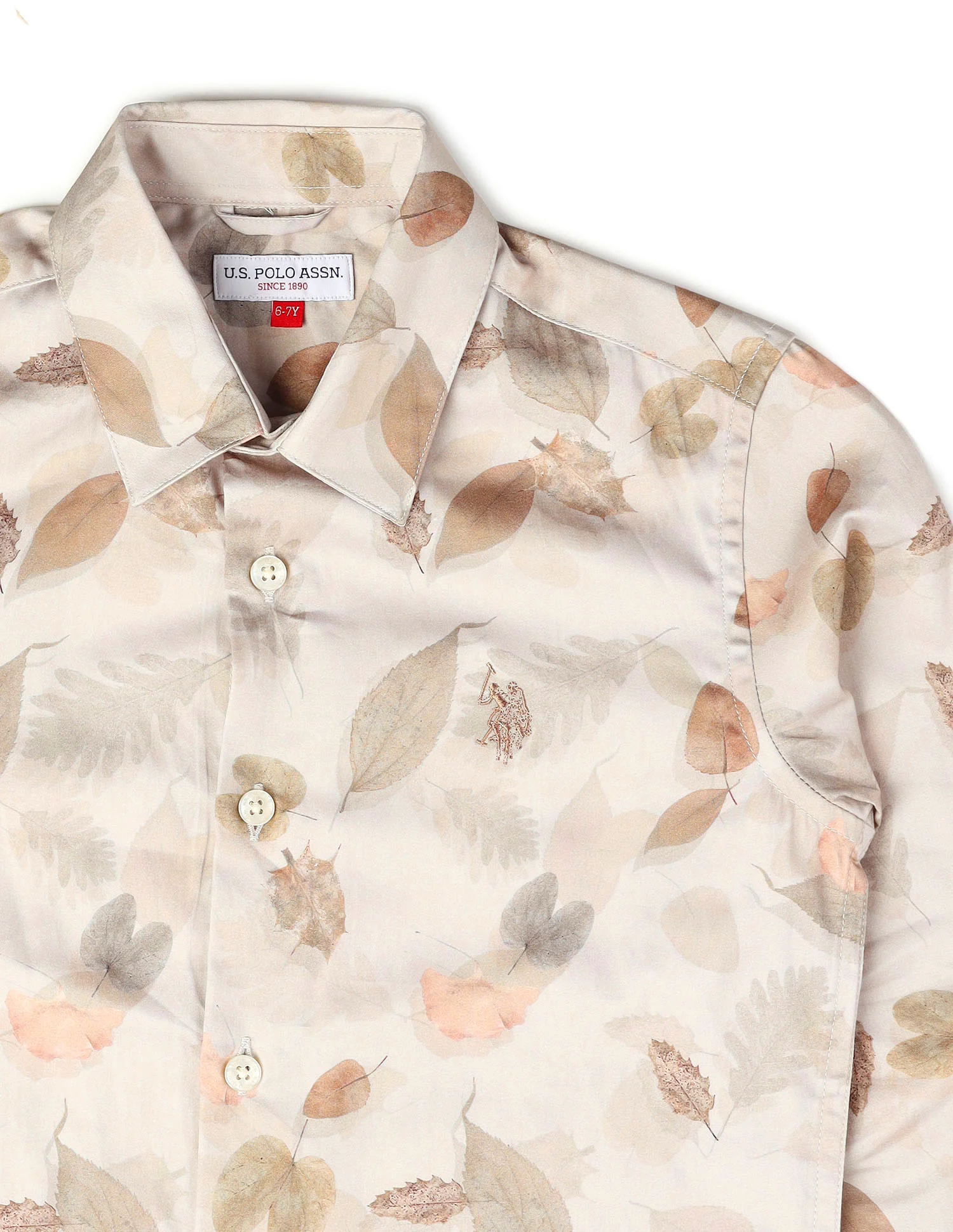 Boys Tropical Printed Satin Shirt - Image 9