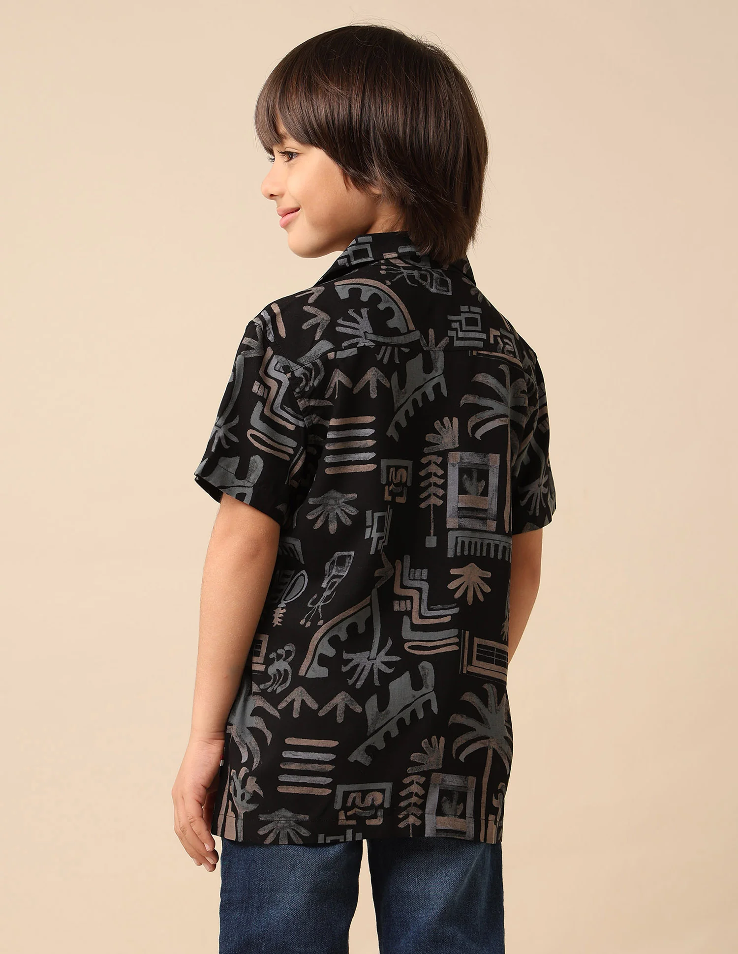 Boys Twill All Over Printed Shirt - Image 5