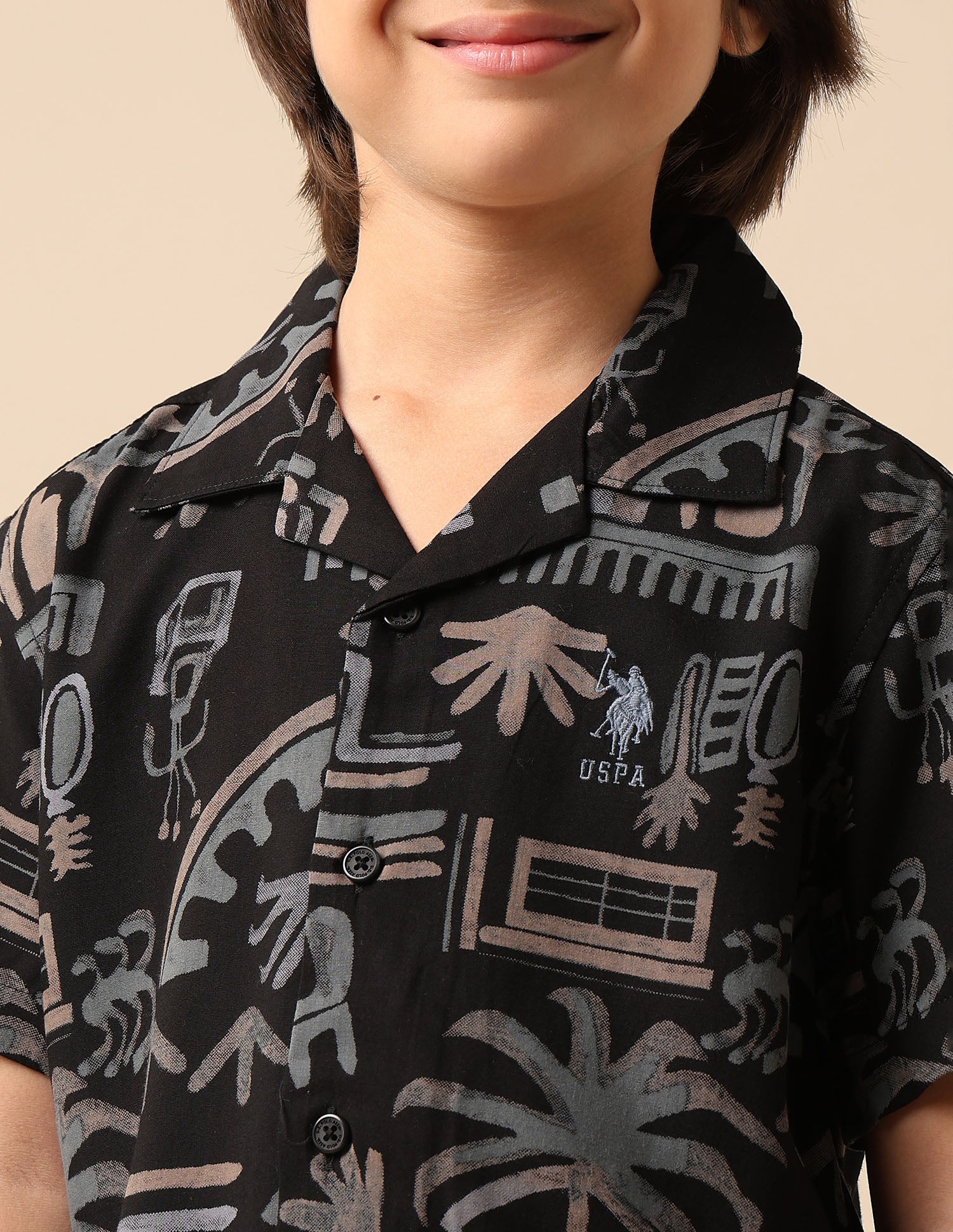 Boys Twill All Over Printed Shirt - Image 6