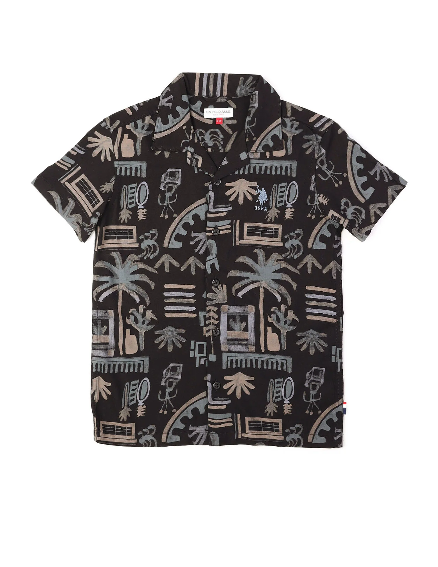Boys Twill All Over Printed Shirt - Image 7