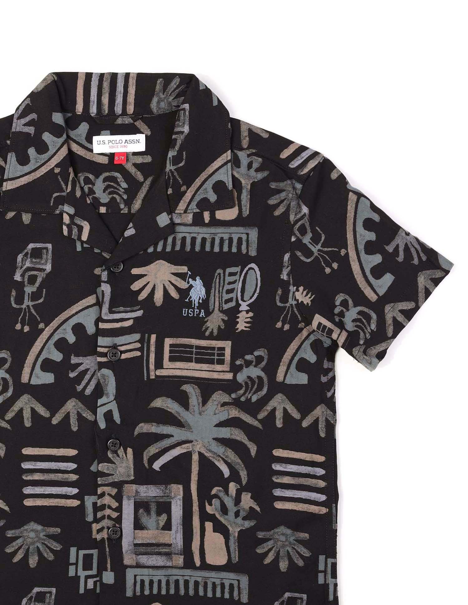 Boys Twill All Over Printed Shirt - Image 9