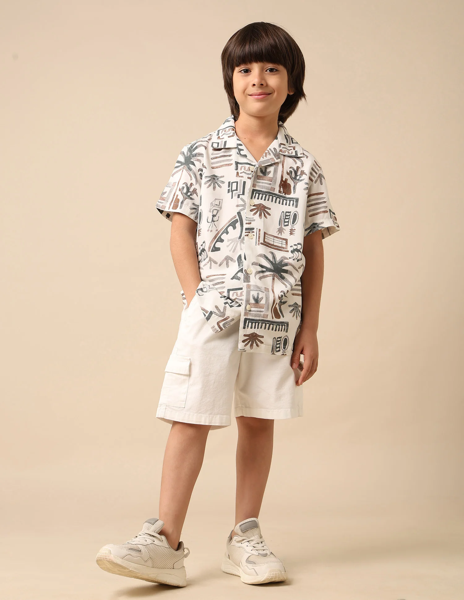 Boys Twill All Over Printed Shirt - Image 3