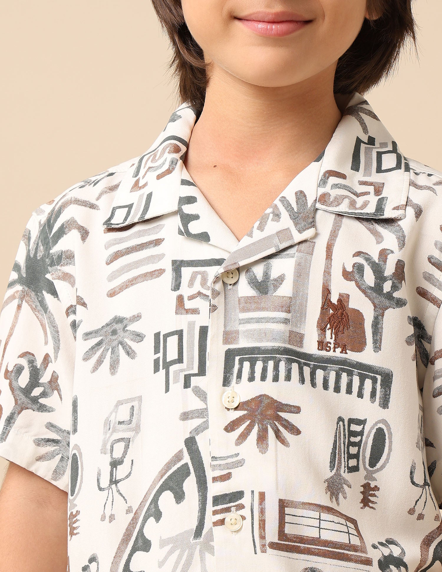 Boys Twill All Over Printed Shirt - Image 6