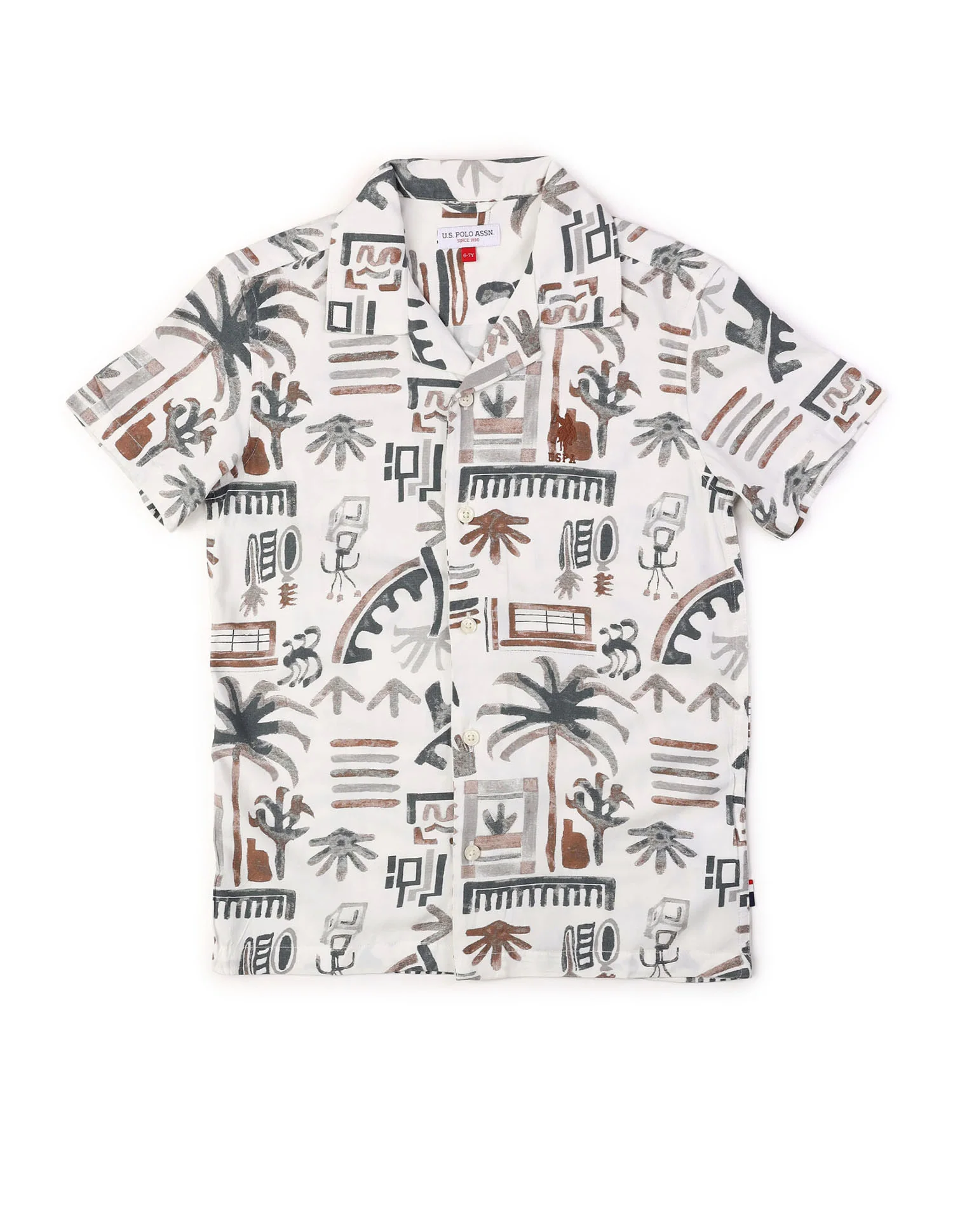 Boys Twill All Over Printed Shirt - Image 7