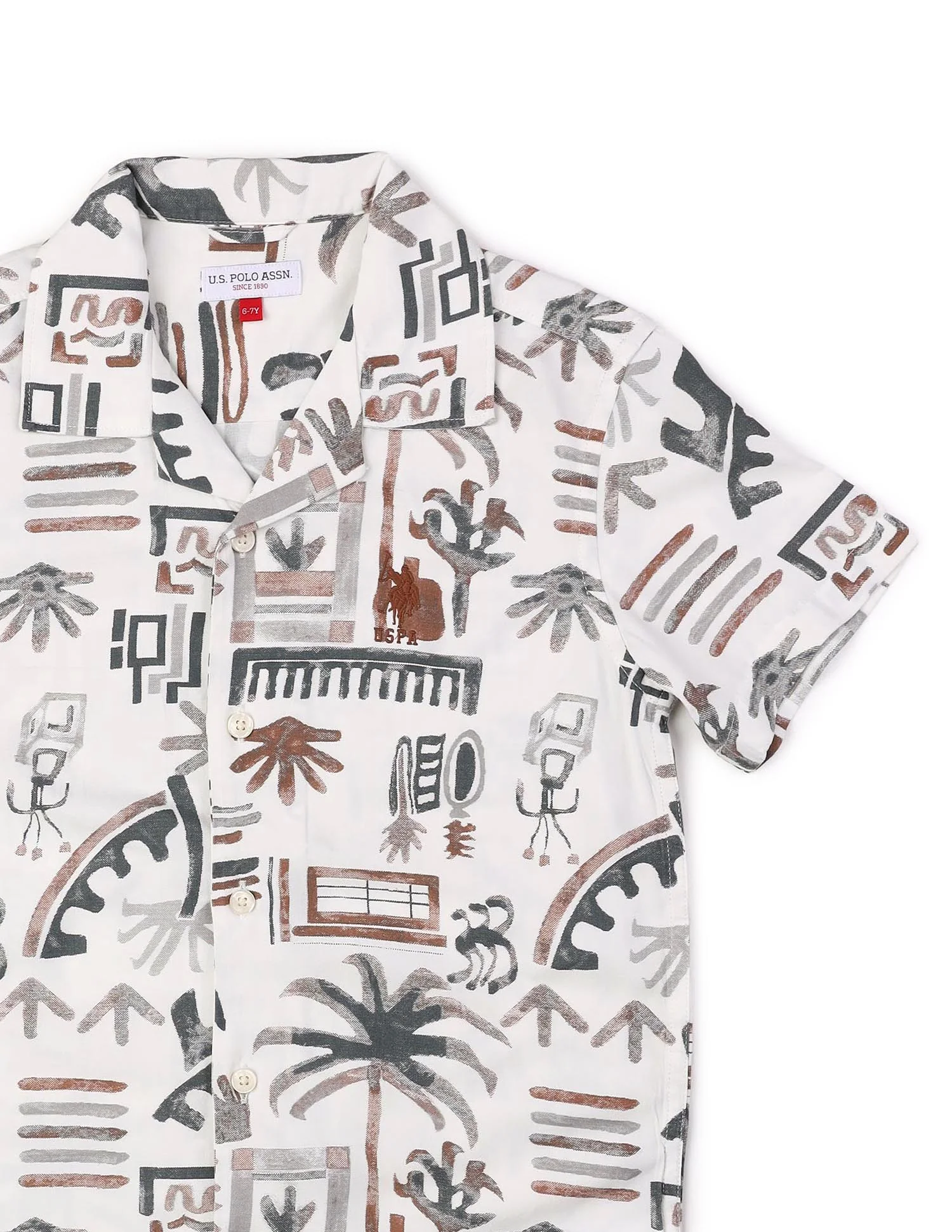 Boys Twill All Over Printed Shirt - Image 9