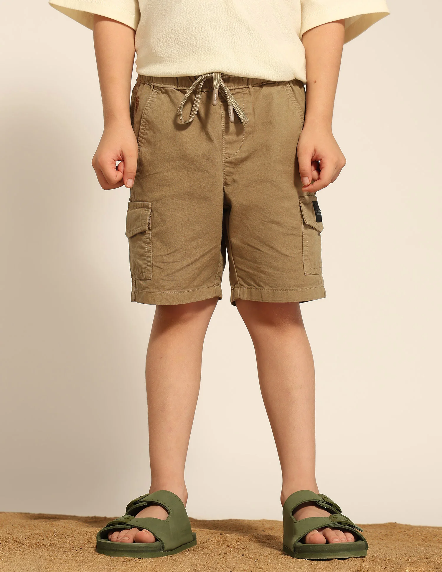Boys Twill Cargo Shorts - Image 4