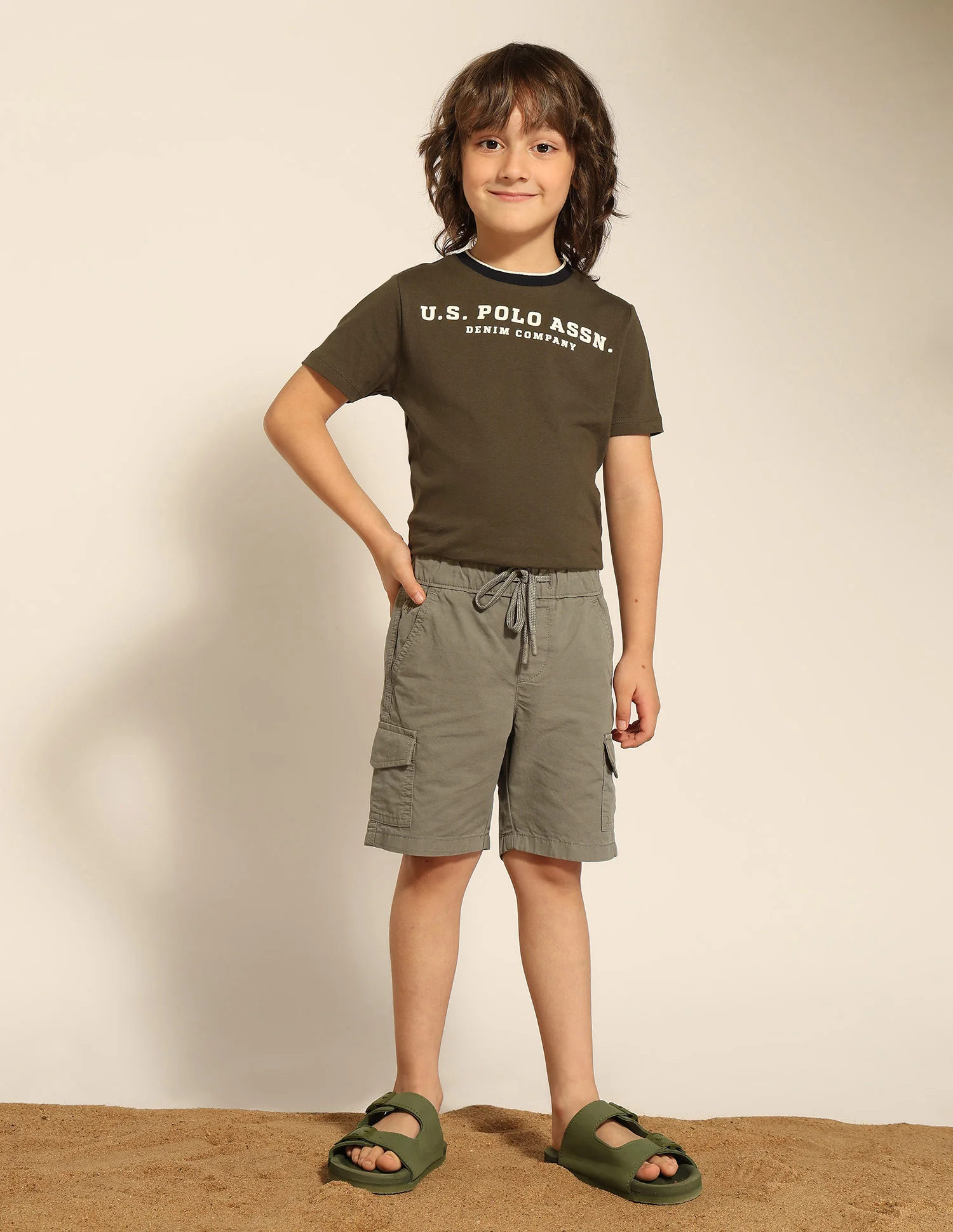 Boys Twill Cargo Shorts - Image 3