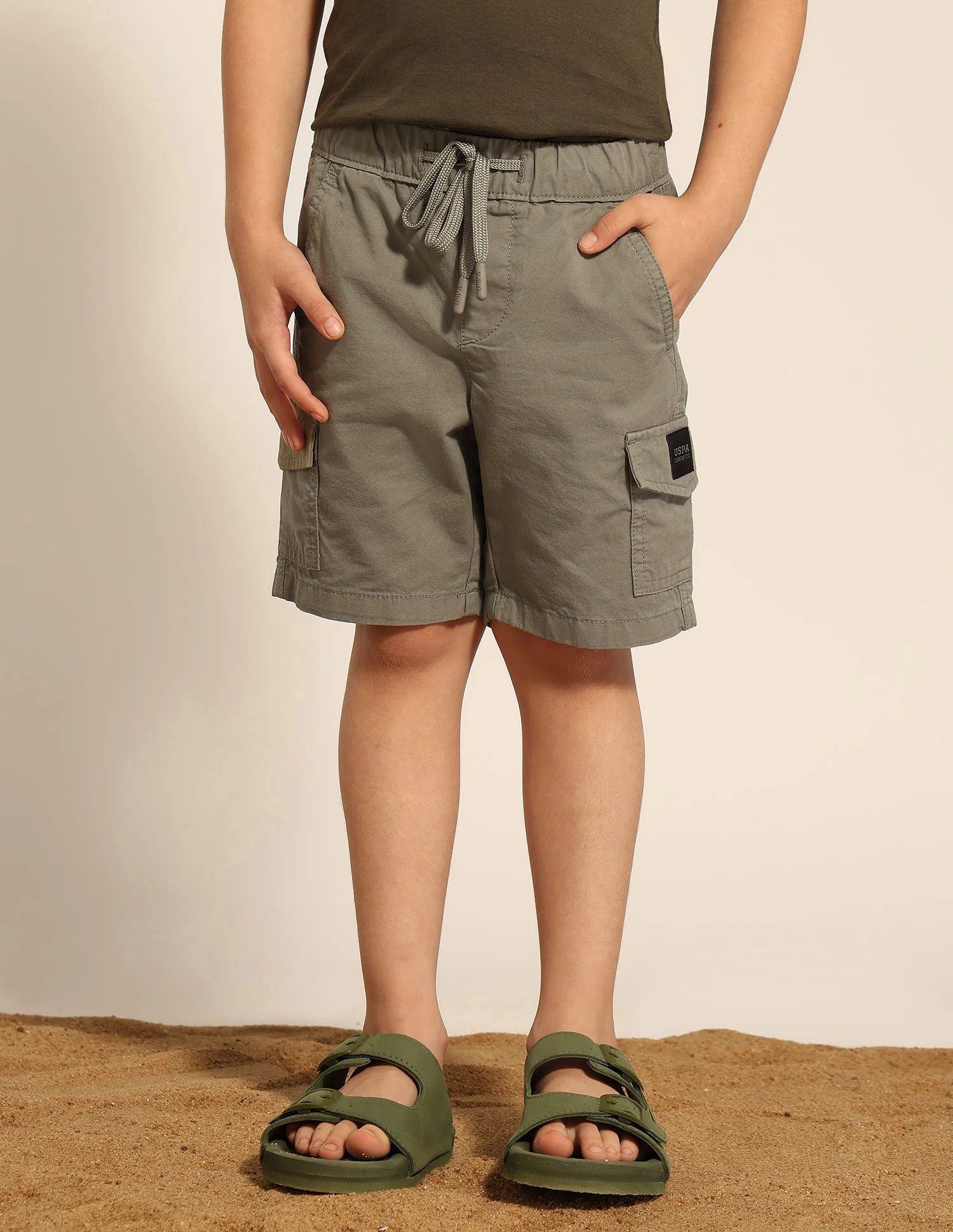 Boys Twill Cargo Shorts - Image 4