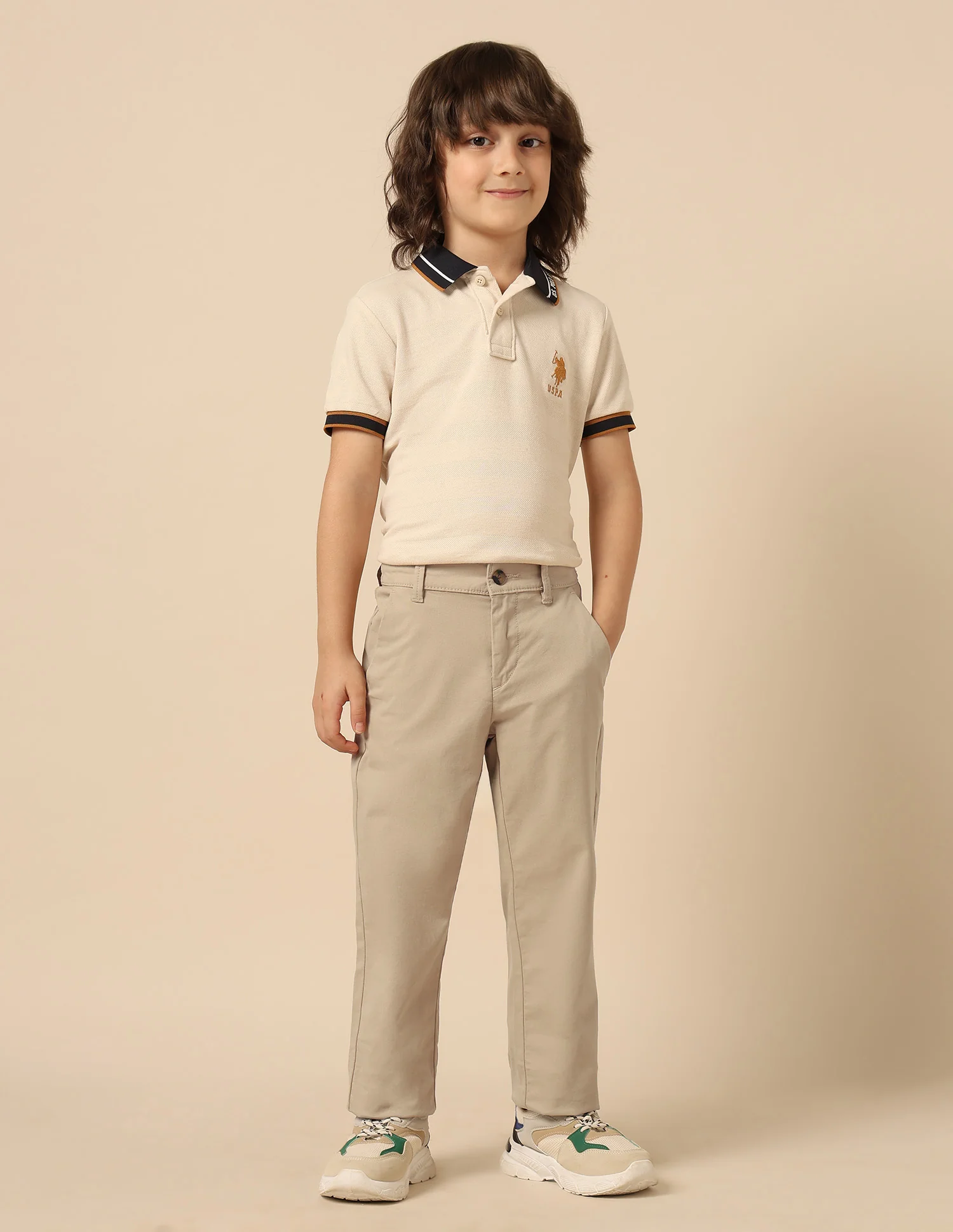 Boys Twill Regular Fit Trousers - Image 3