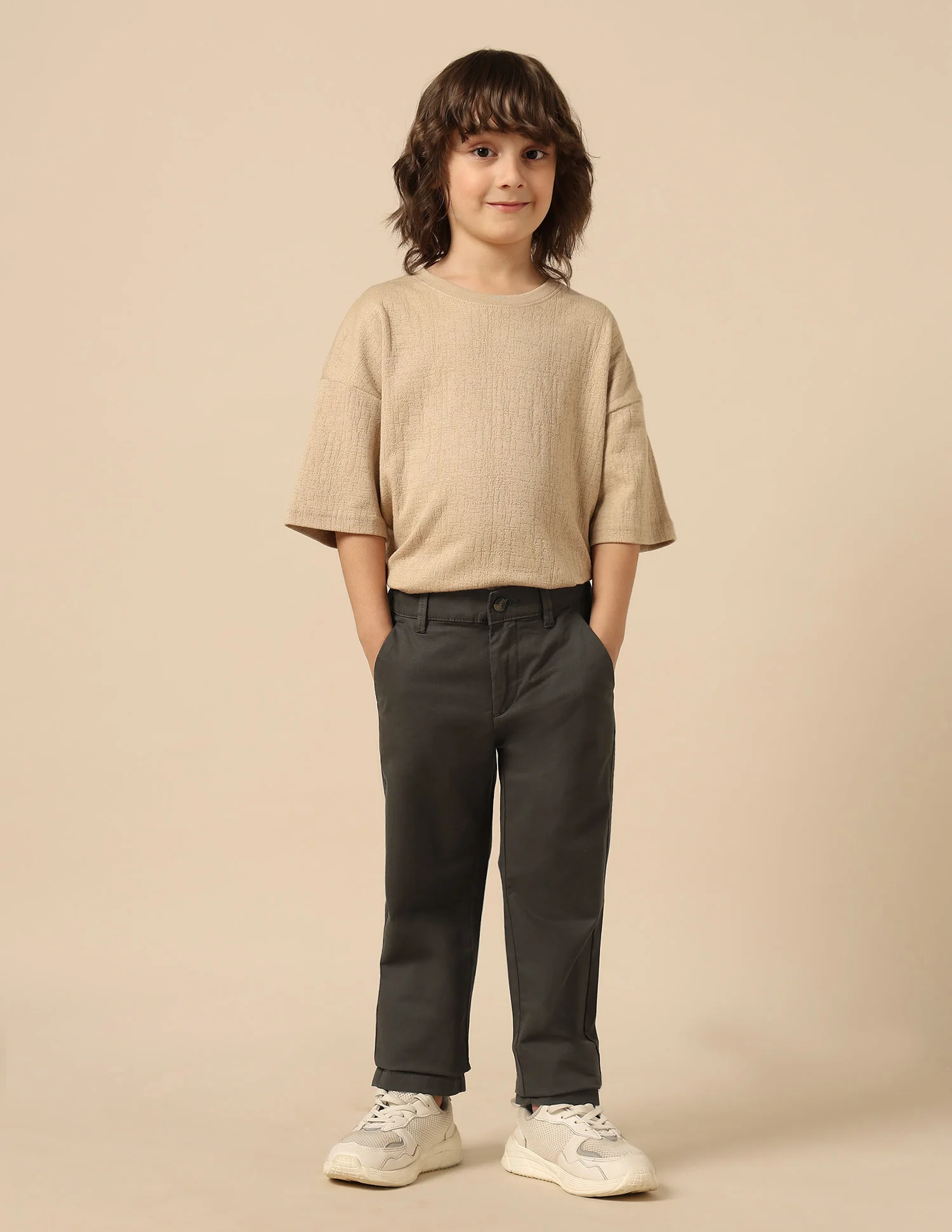 Boys Twill Regular Fit Trousers - Image 3
