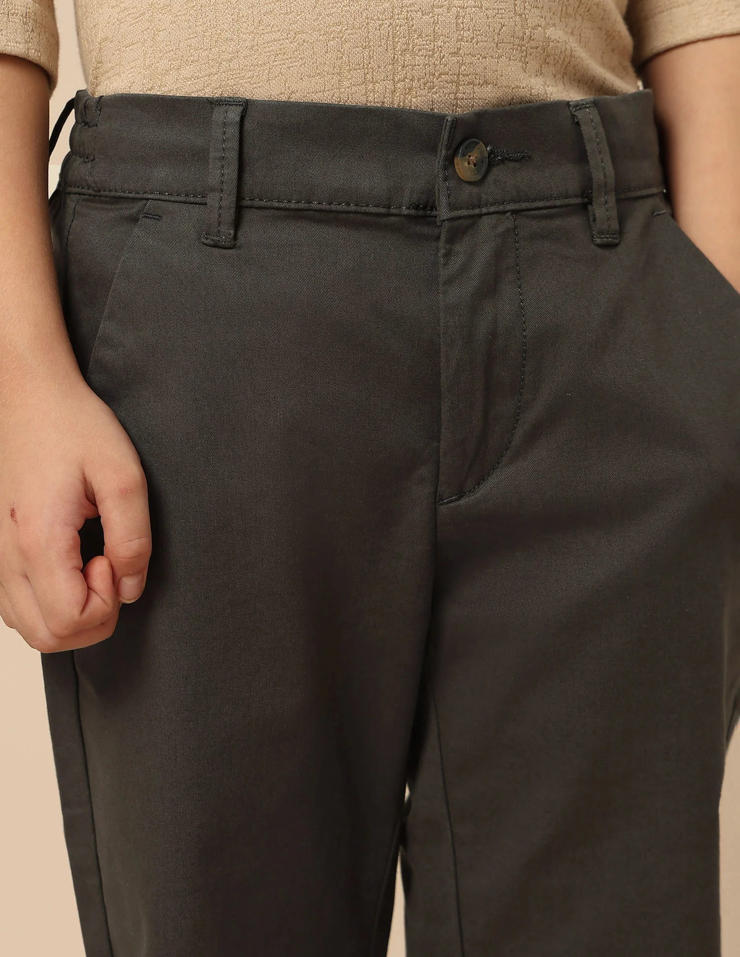 Boys Twill Regular Fit Trousers - Image 6