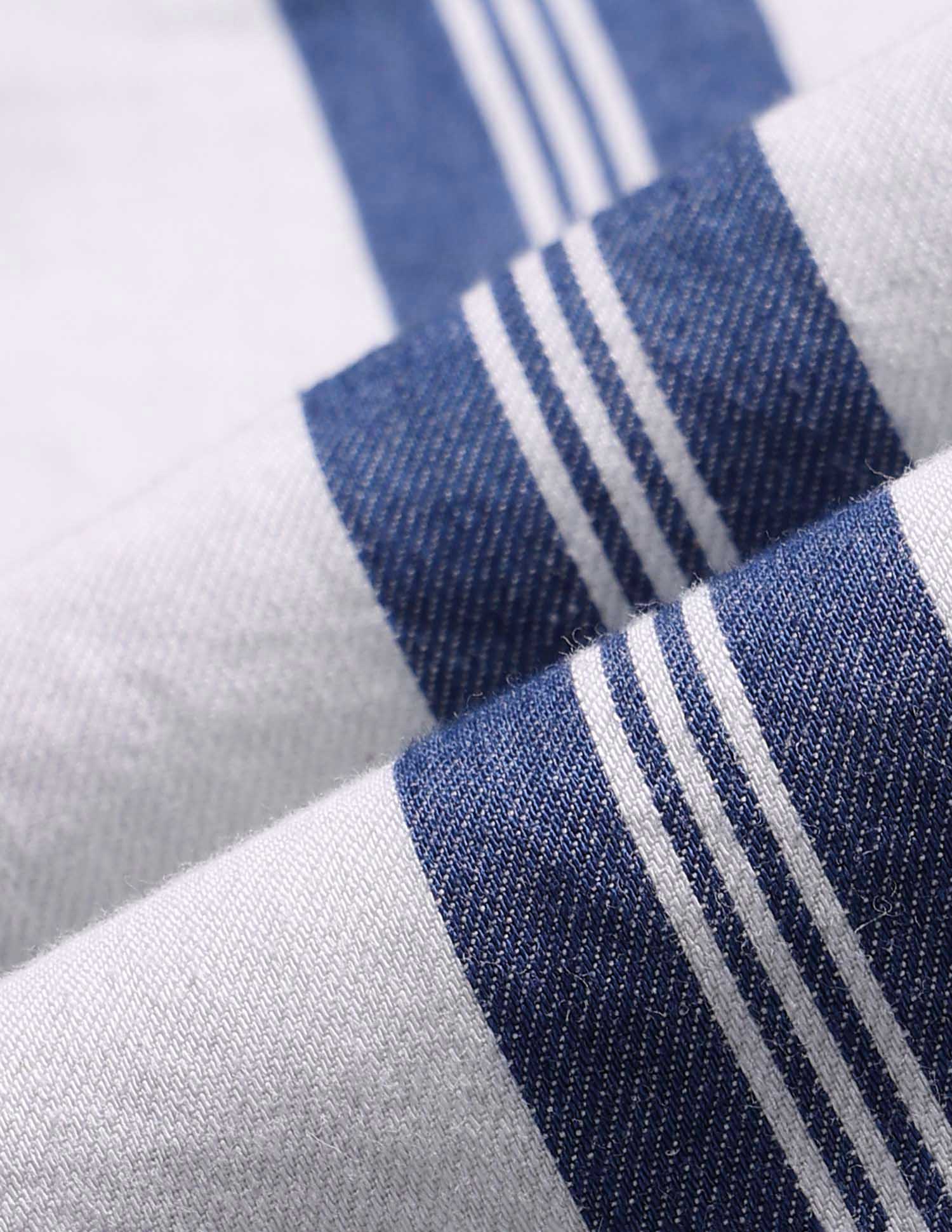 Boys Twill Vertical Striped Shirt - Image 2