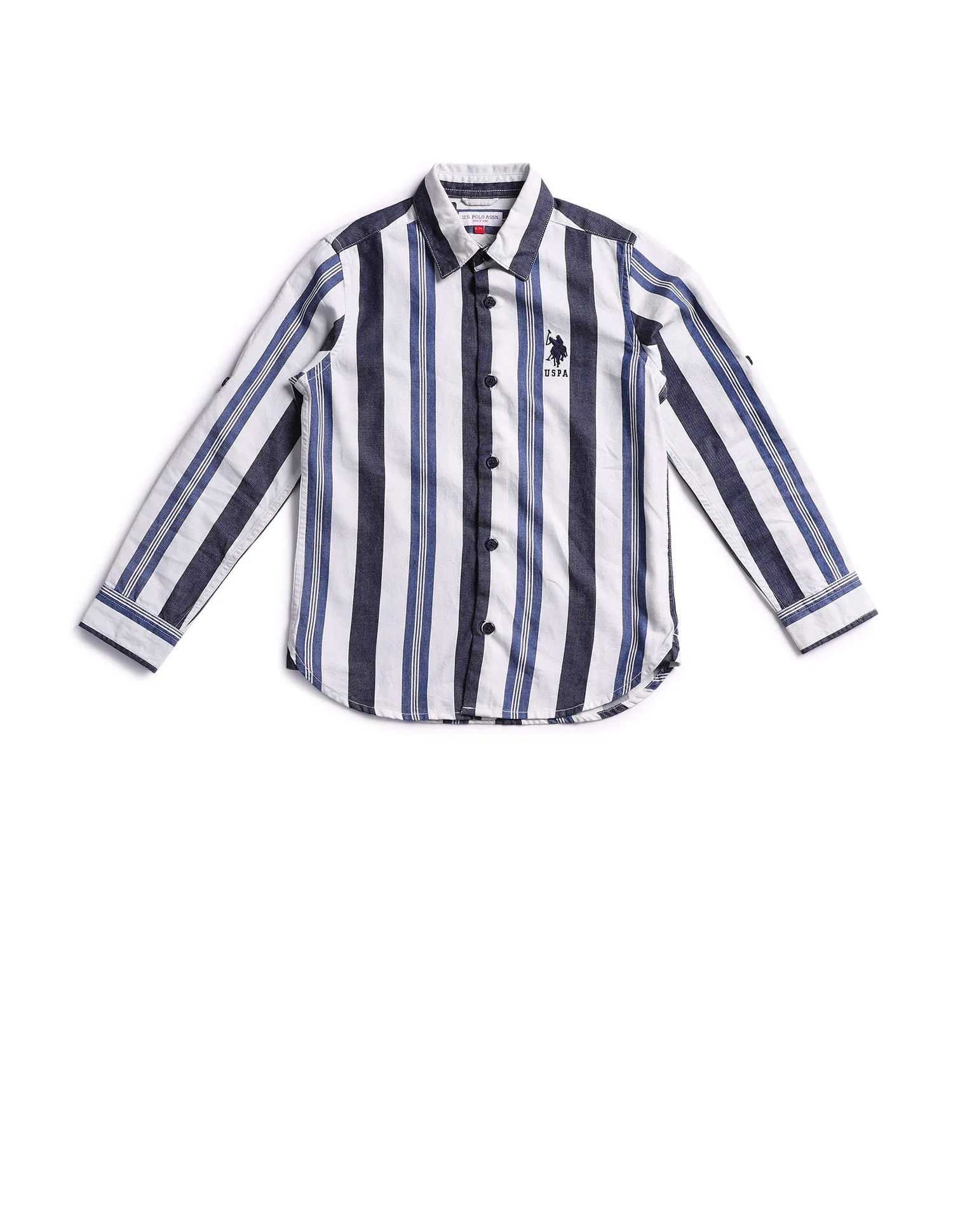 Boys Twill Vertical Striped Shirt - Image 5