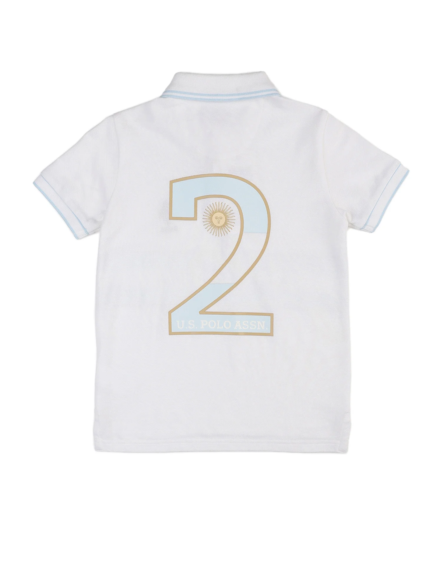 Boys Typographic Pure Cotton Polo Shirt - Image 8