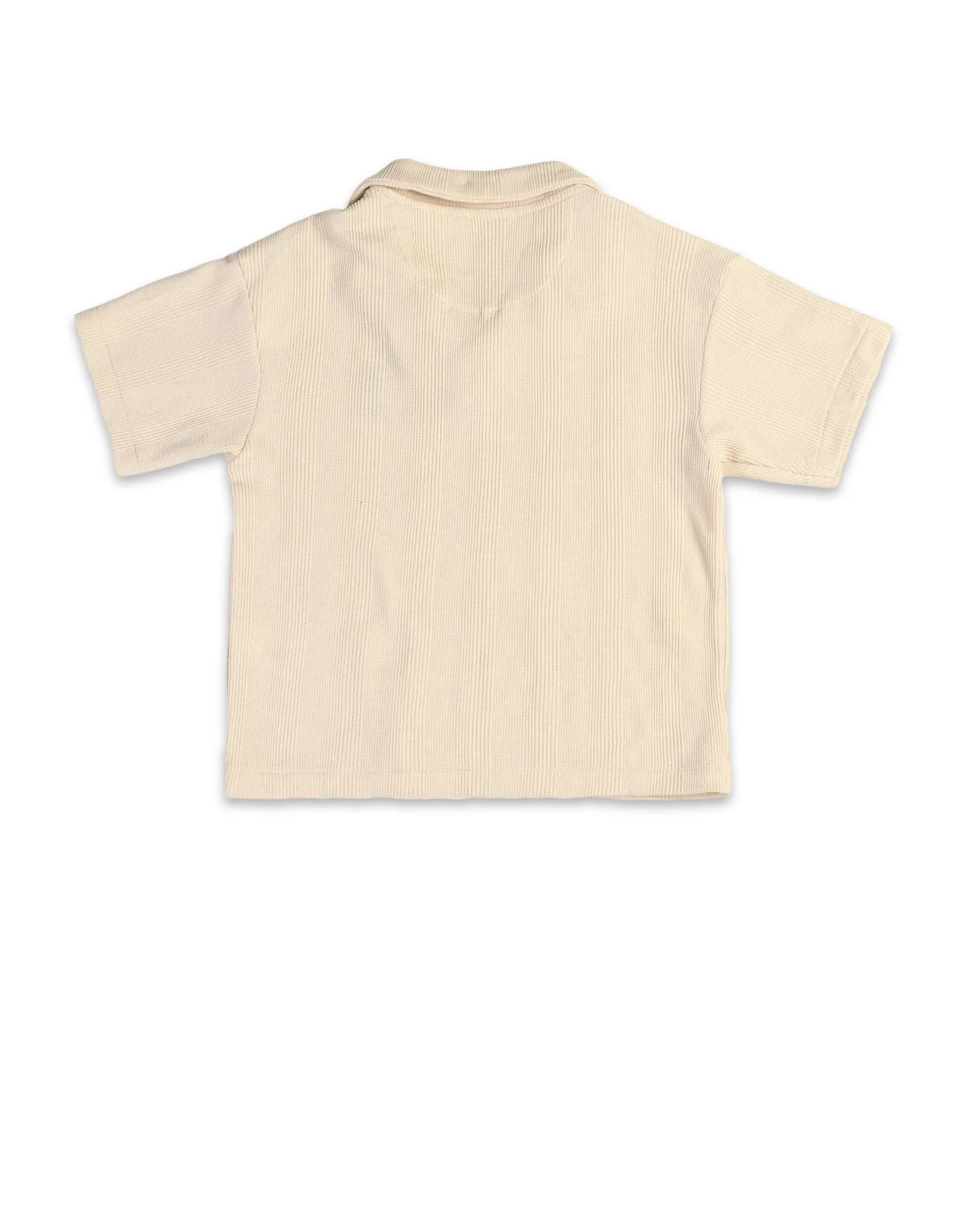 Boys Vertical Striped Boxy Fit Polo Shirt - Image 8
