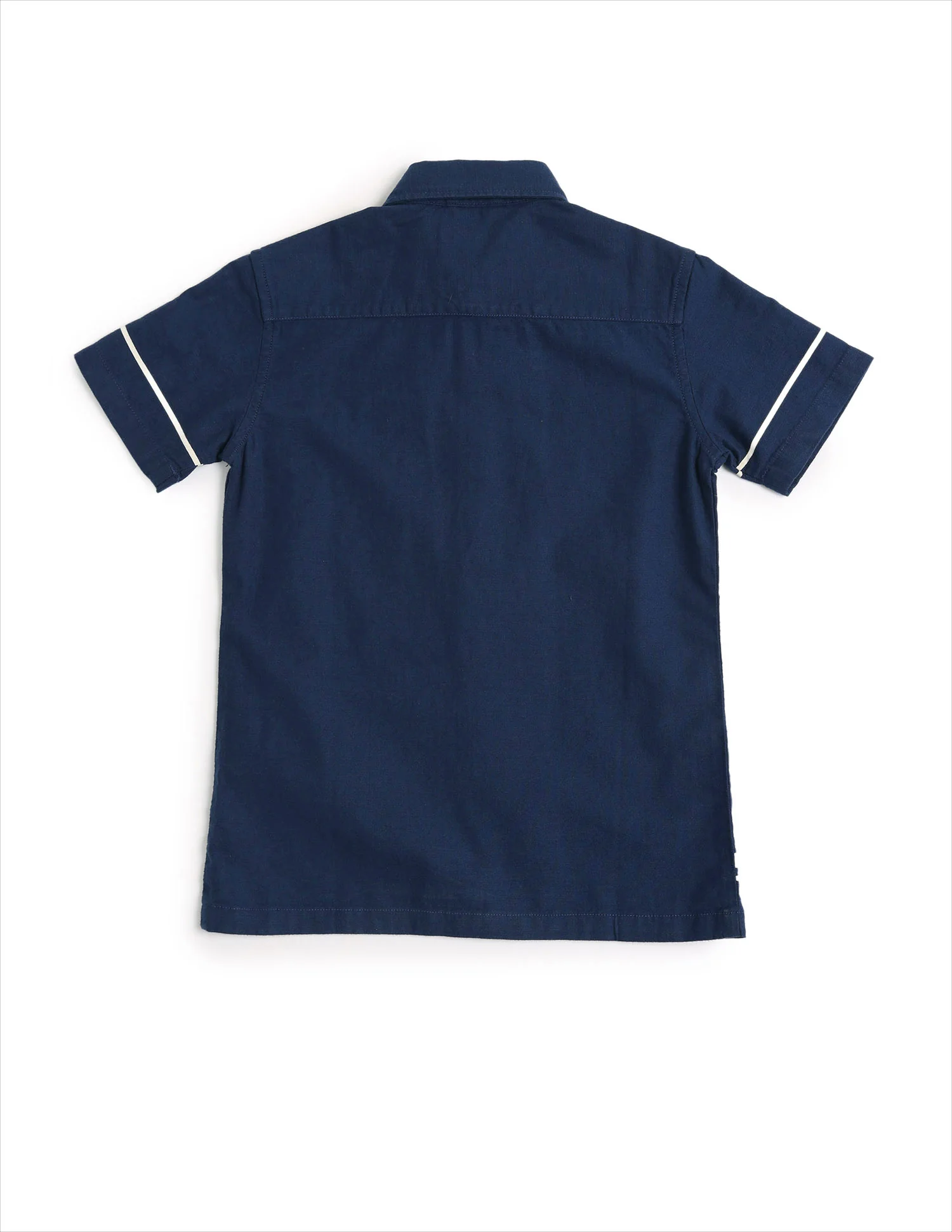Boys Vertical Striped Boxy Fit Shirt - Image 7