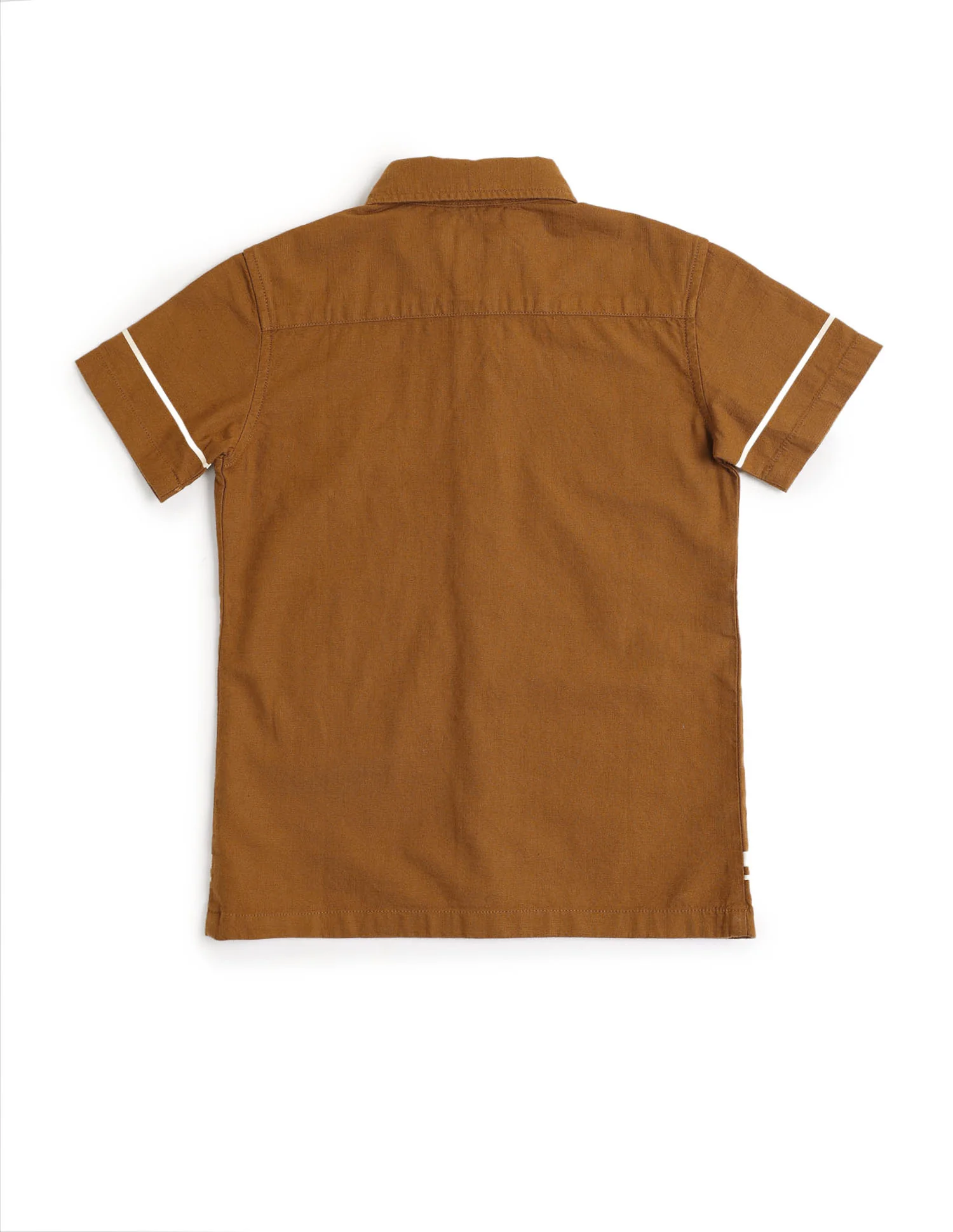 Boys Vertical Striped Boxy Fit Shirt - Image 7