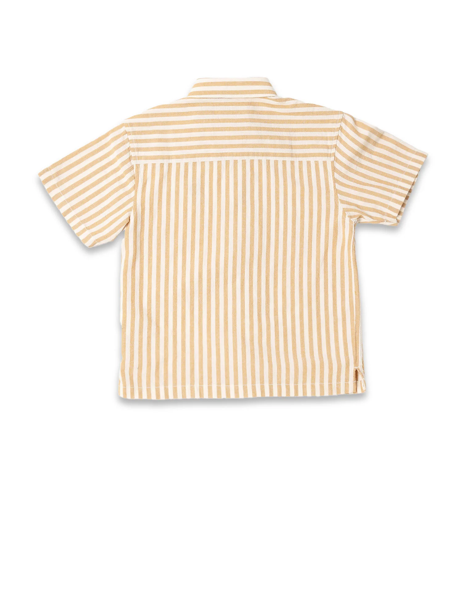 Boys Vertical Striped Boxy Fit Shirt - Image 7