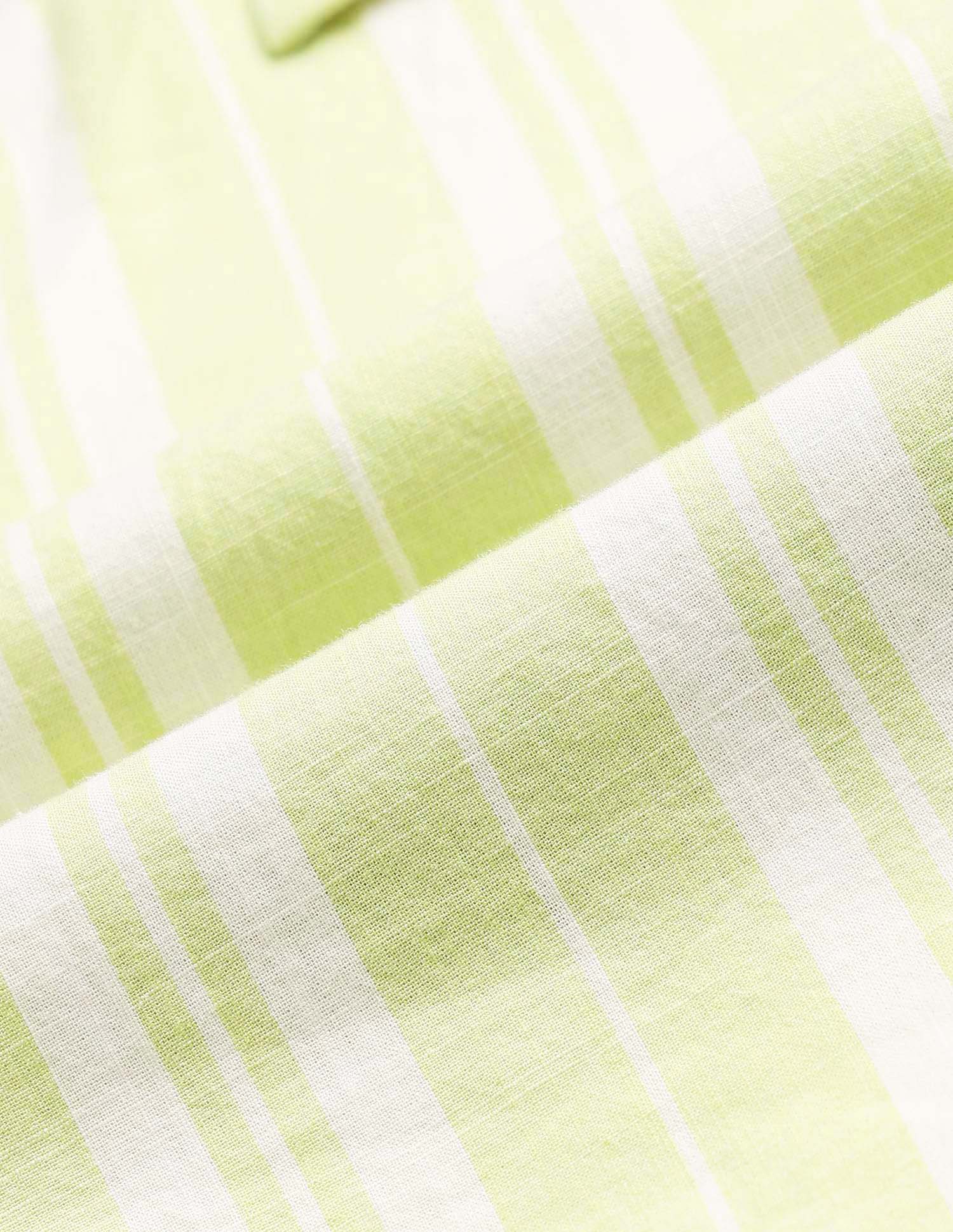 Boys Vertical Striped Cuban Shirt - Image 2