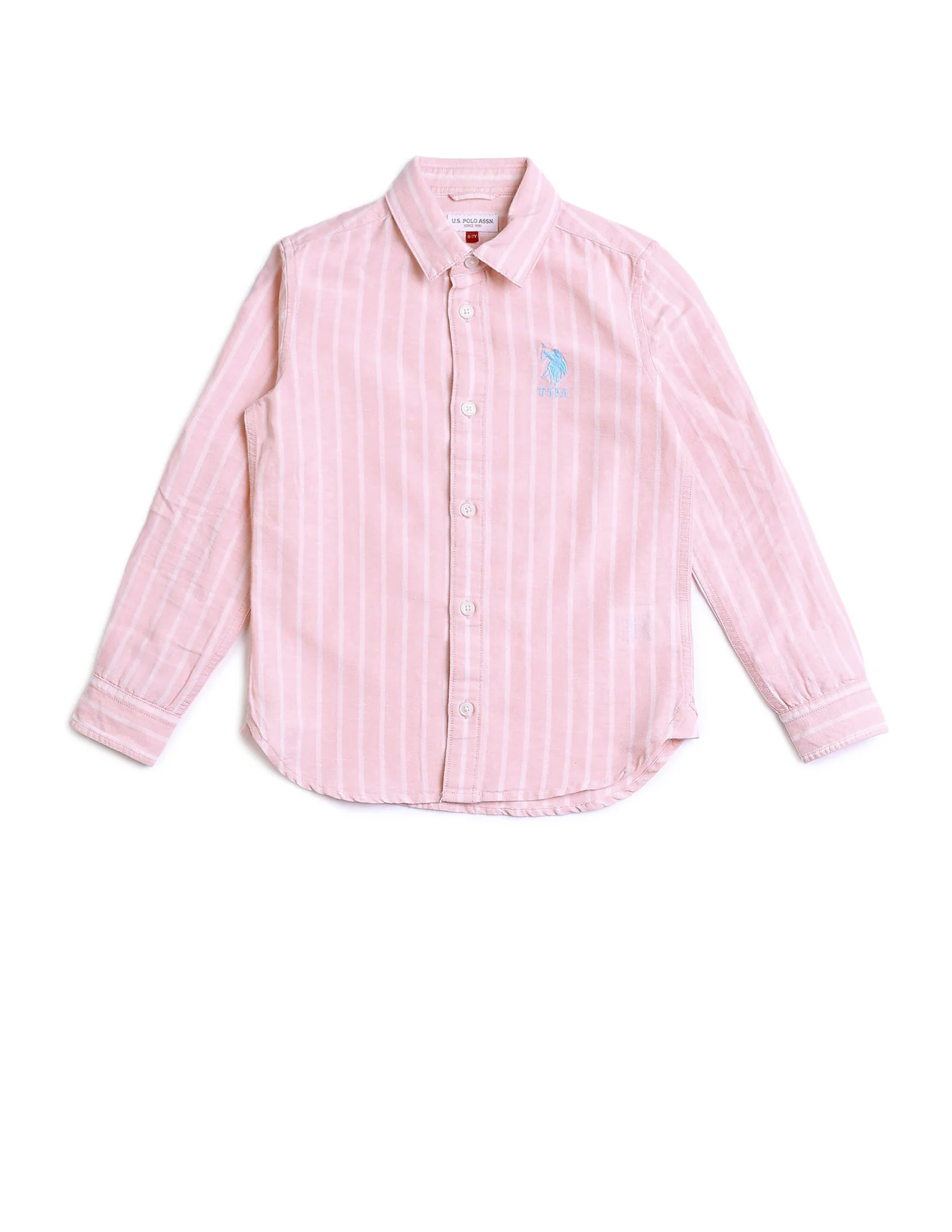 Boys Vertical Striped Dobby Shirt - Image 6