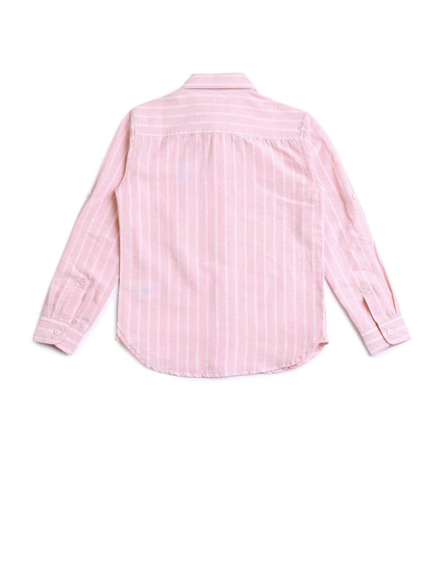 Boys Vertical Striped Dobby Shirt - Image 7