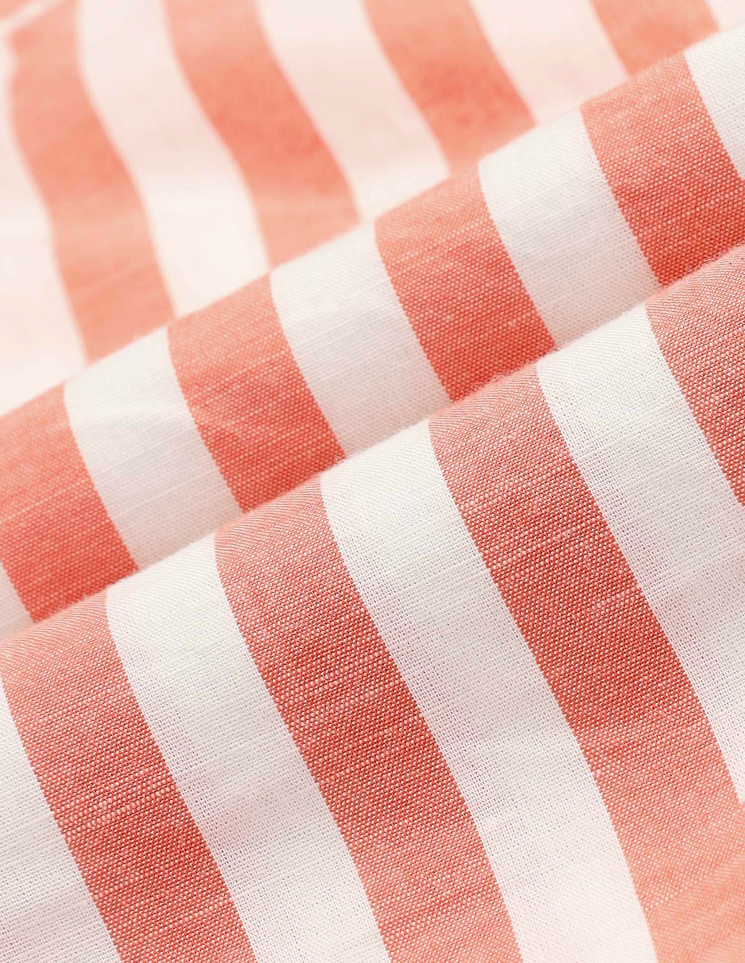 Boys Vertical Striped Mandarin Shirt - Image 2