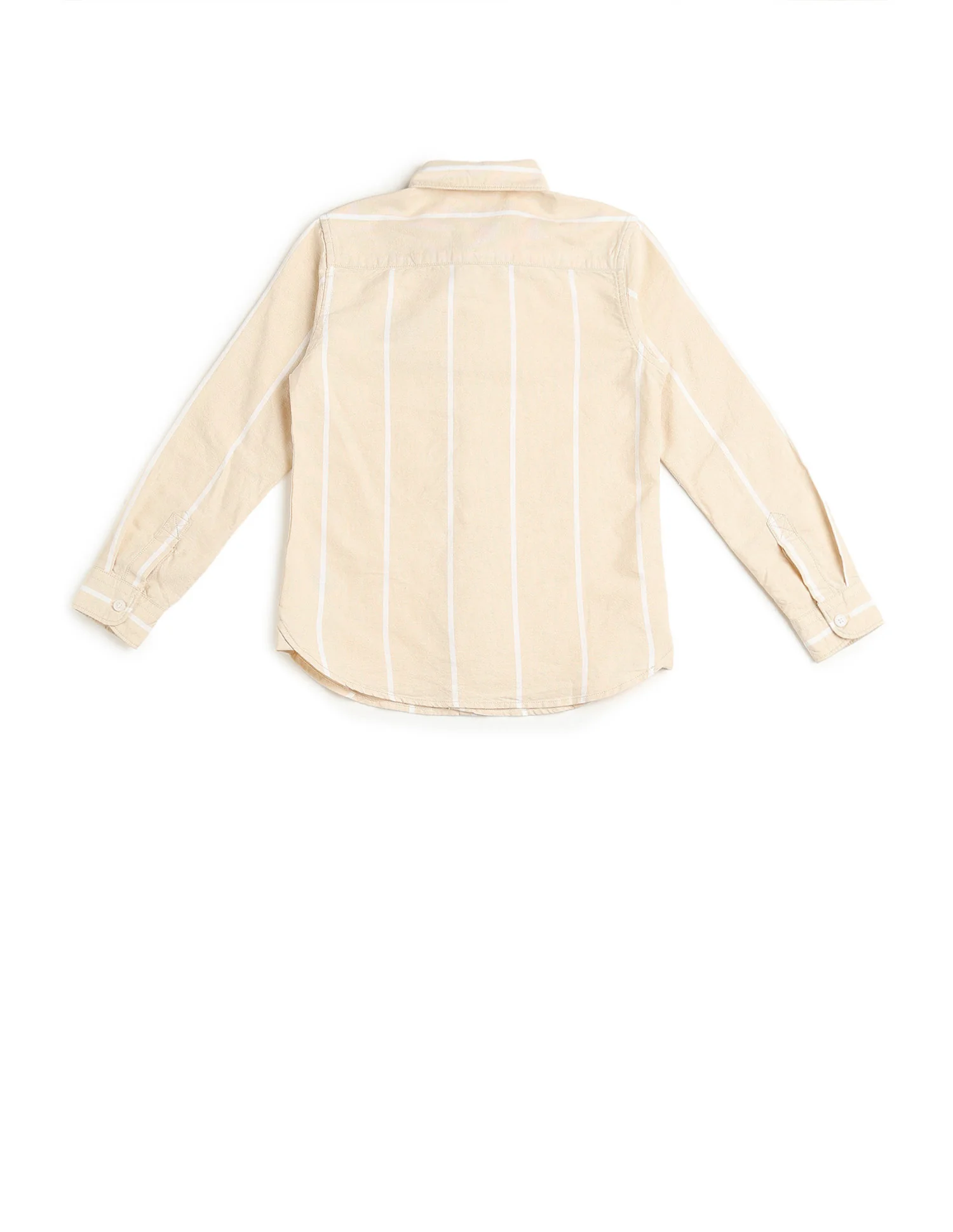 Boys Vertical Striped Oxford Shirt - Image 8