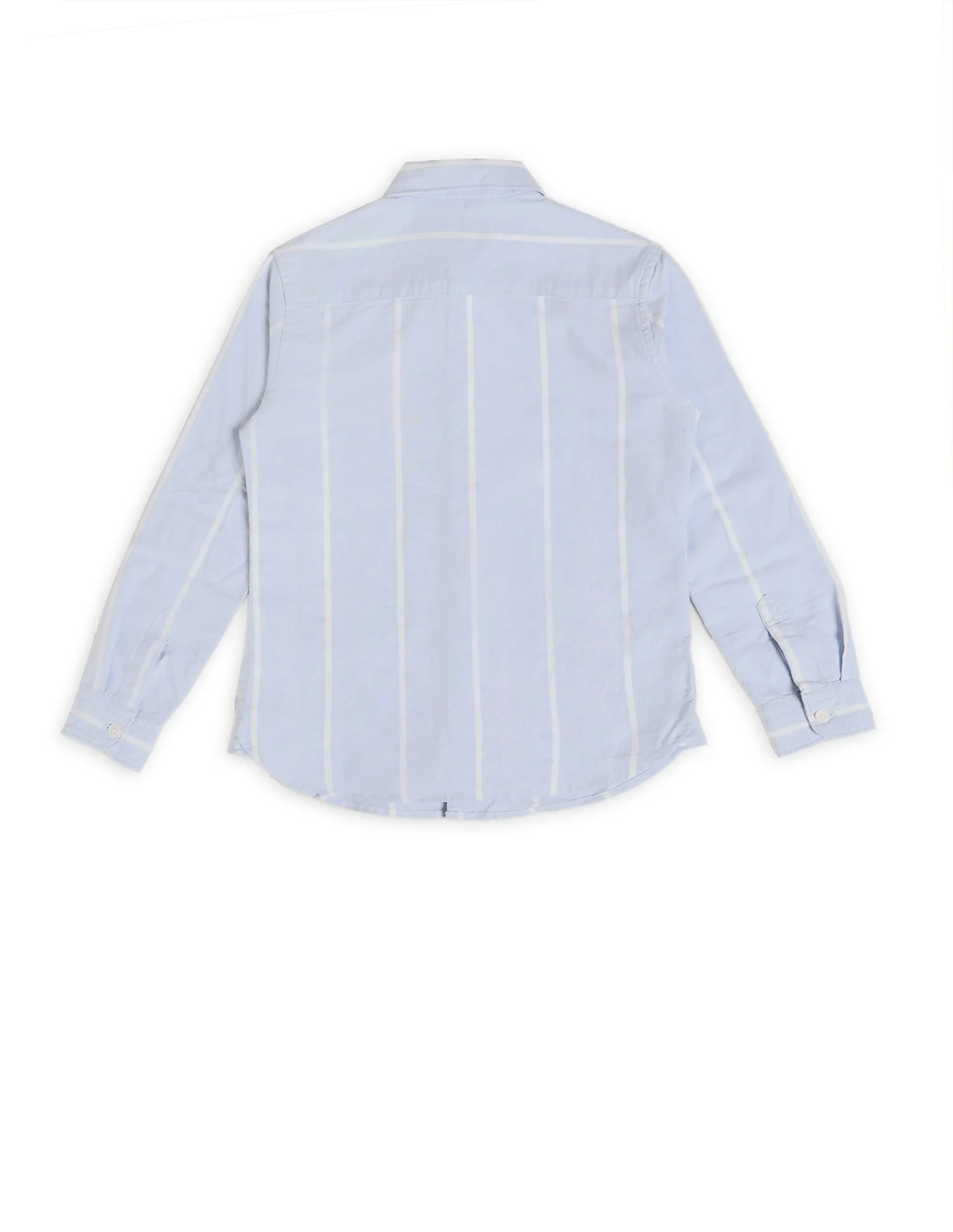 Boys Vertical Striped Oxford Shirt - Image 8