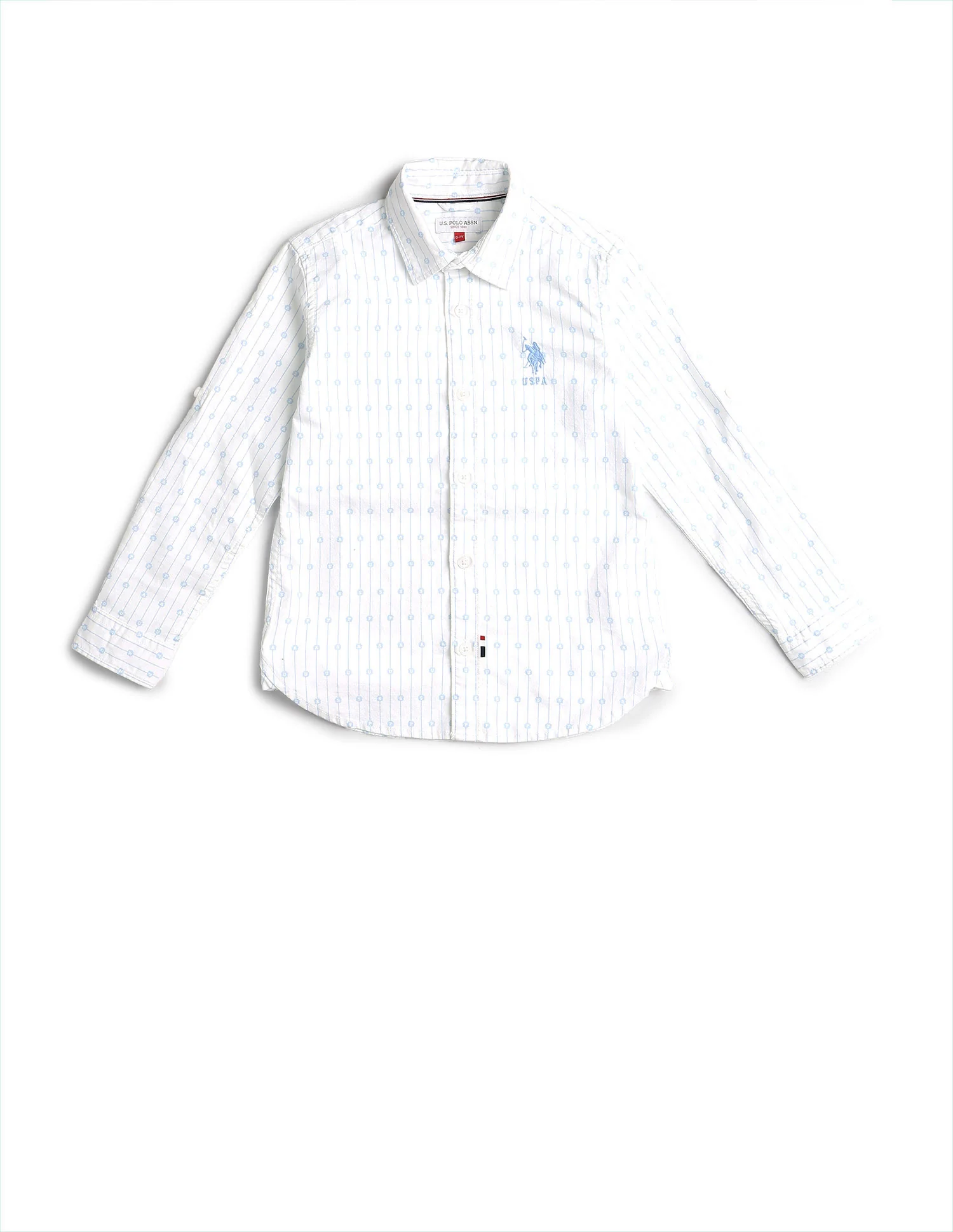 Boys Vertical Striped Oxford Shirt - Image 6