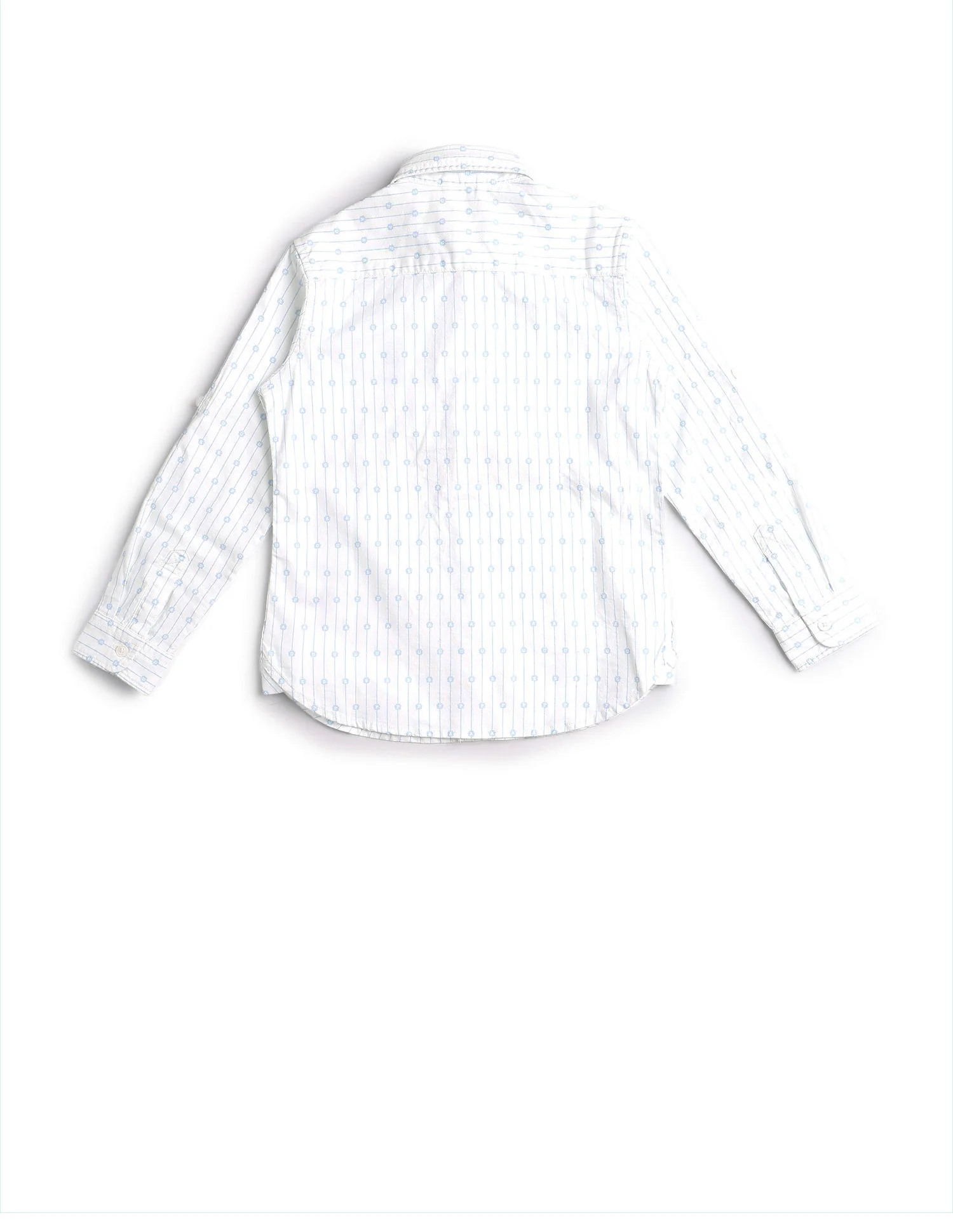 Boys Vertical Striped Oxford Shirt - Image 7