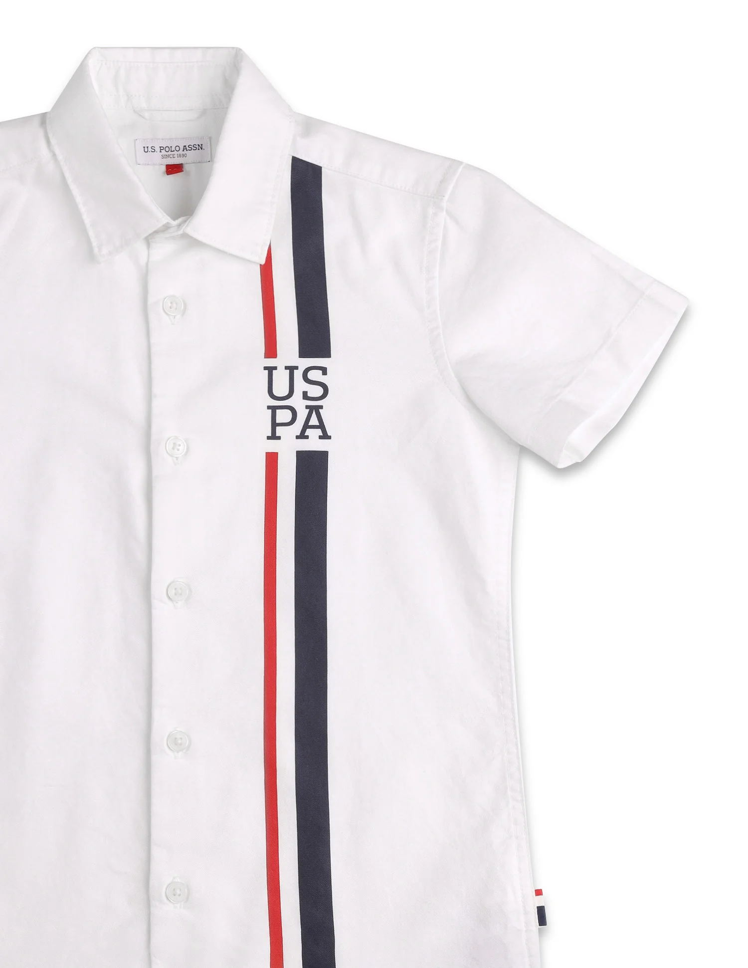 Boys Vertical Striped Oxford Shirt - Image 9