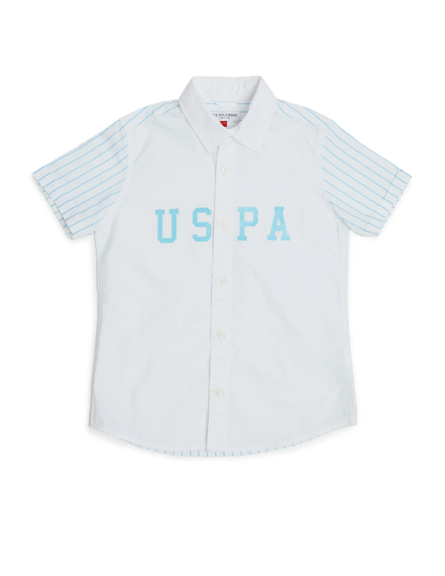 Boys Vertical Striped Pure Cotton Shirt - Image 5