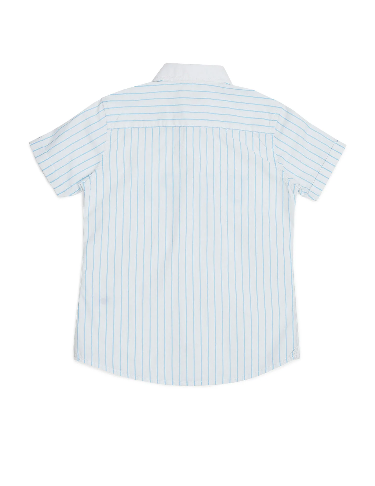 Boys Vertical Striped Pure Cotton Shirt - Image 6