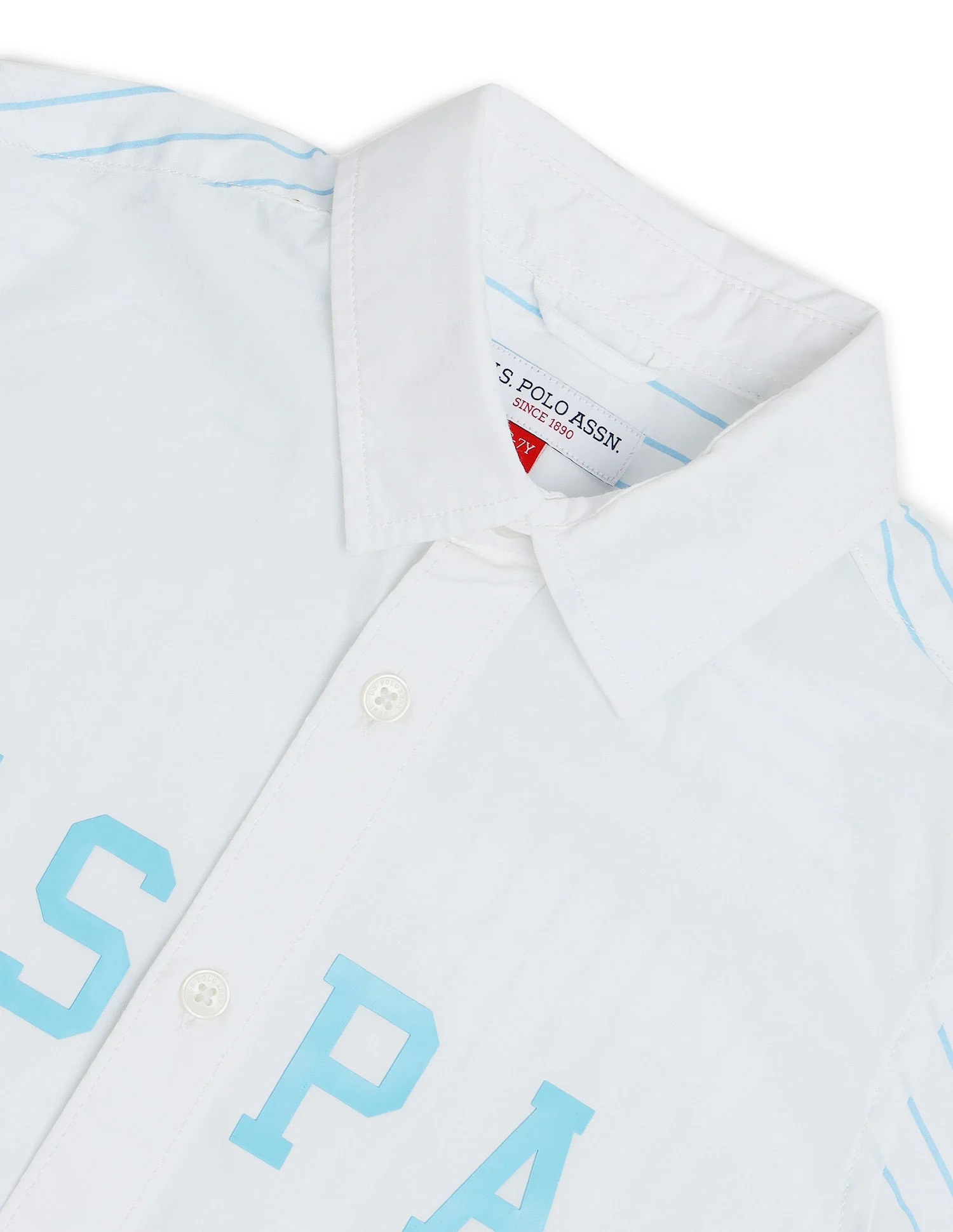 Boys Vertical Striped Pure Cotton Shirt - Image 7